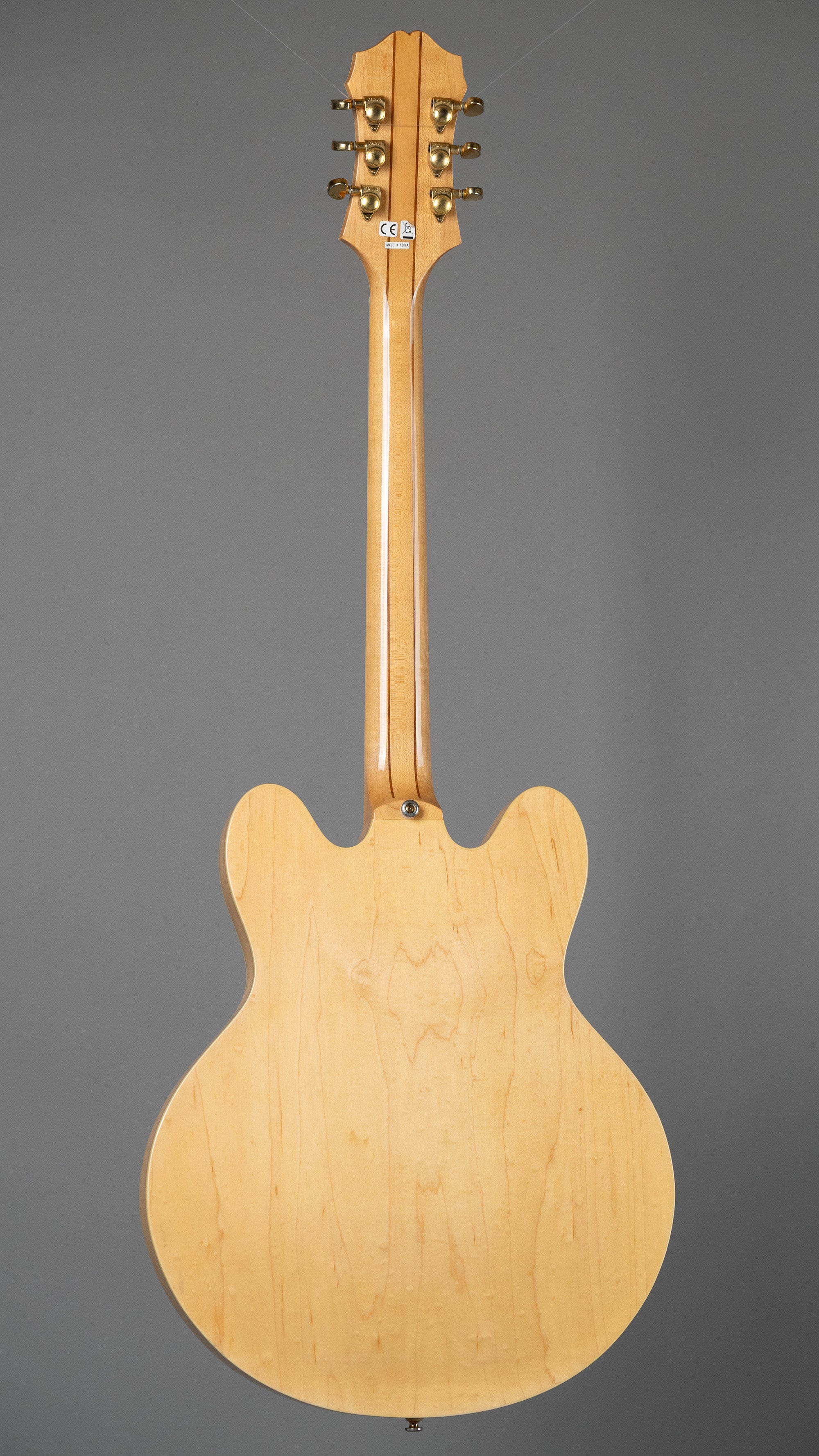 2007 Epiphone Sheraton II (Natural Gloss, Korea, Seymour Duncan Pickups, Hiscox Case)