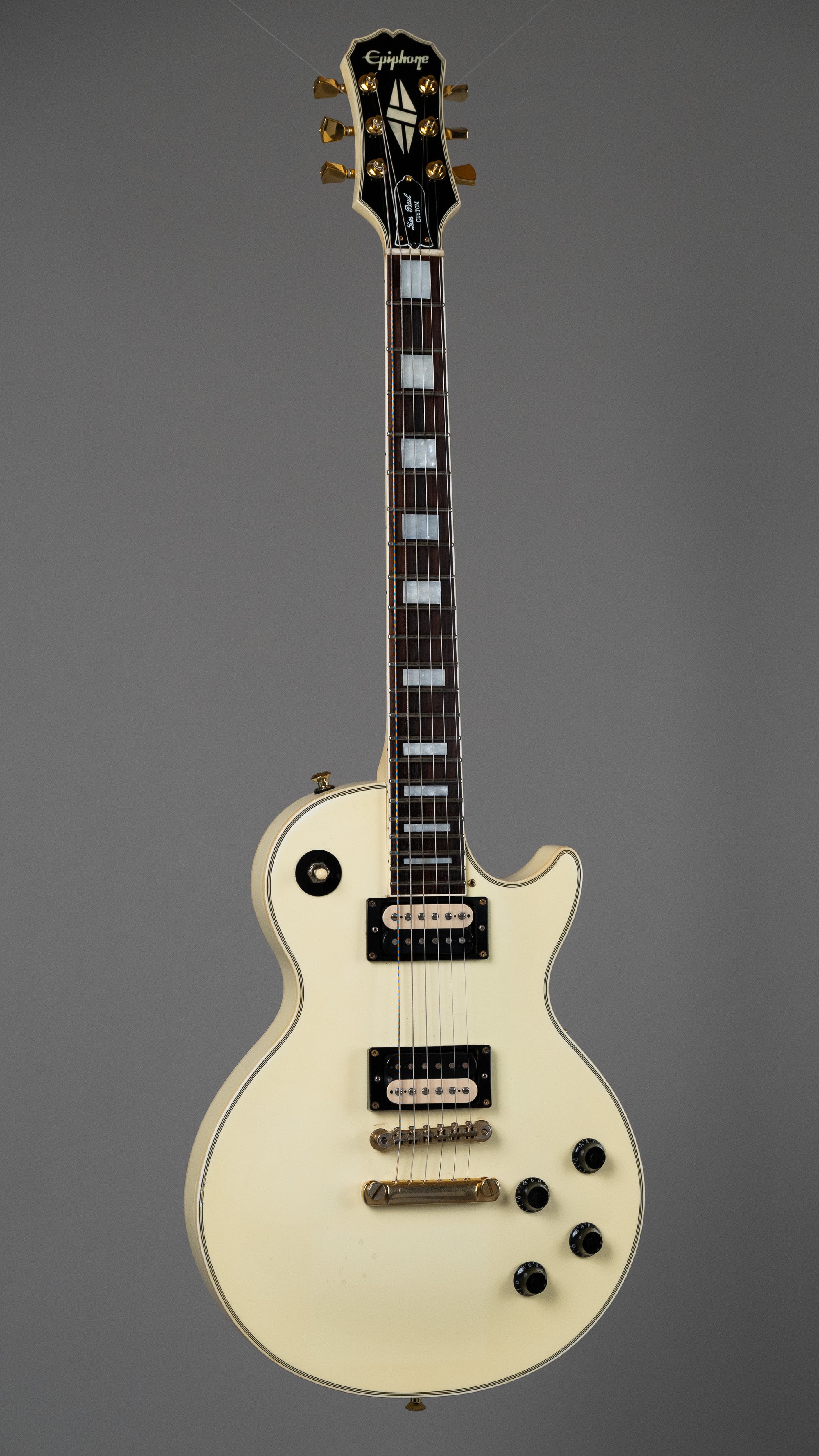 c1996 Epiphone Les Paul Custom Yamano Gakki (Japan, White, HSC)