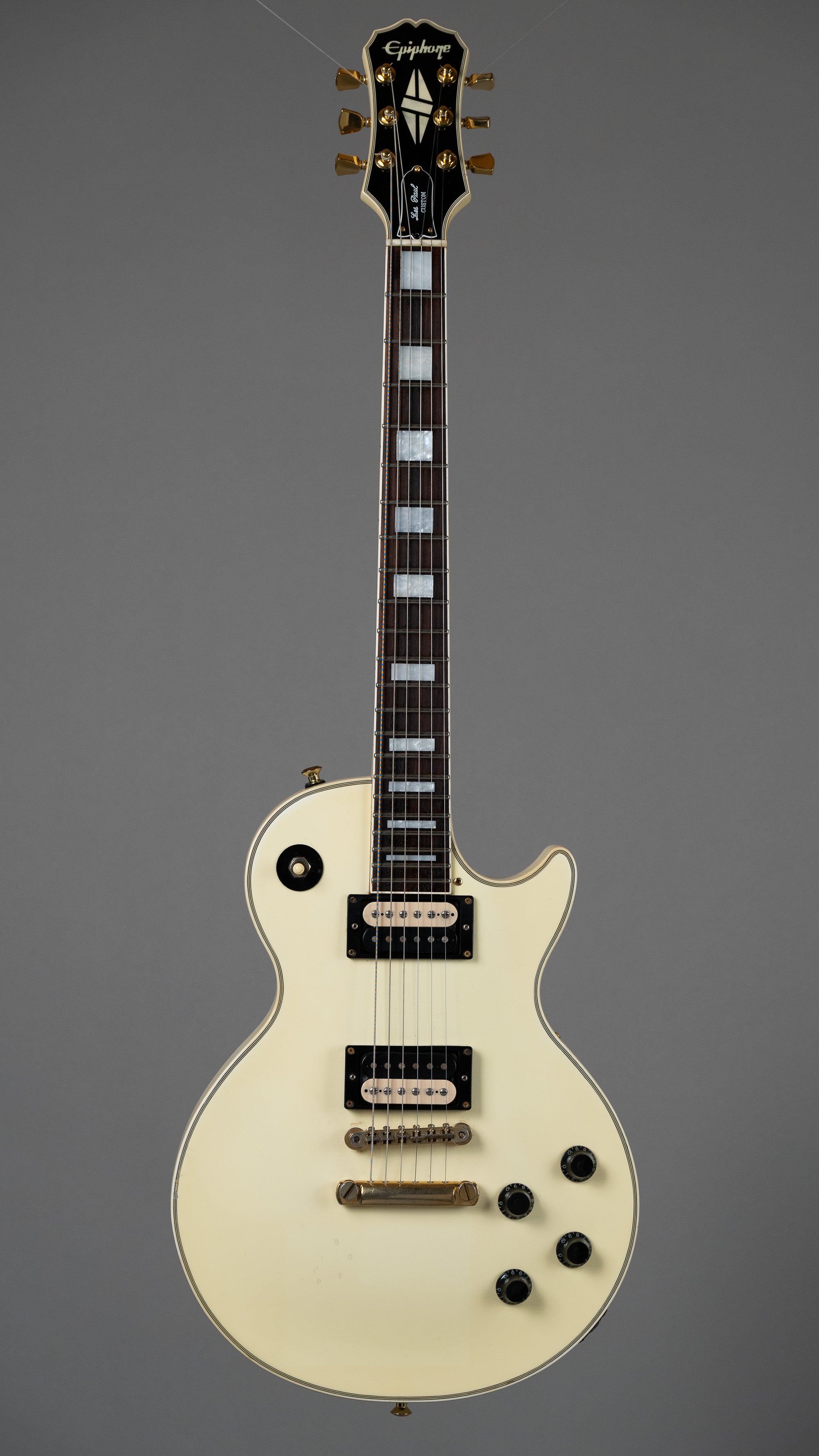 c1996 Epiphone Les Paul Custom Yamano Gakki (Japan, White, HSC)