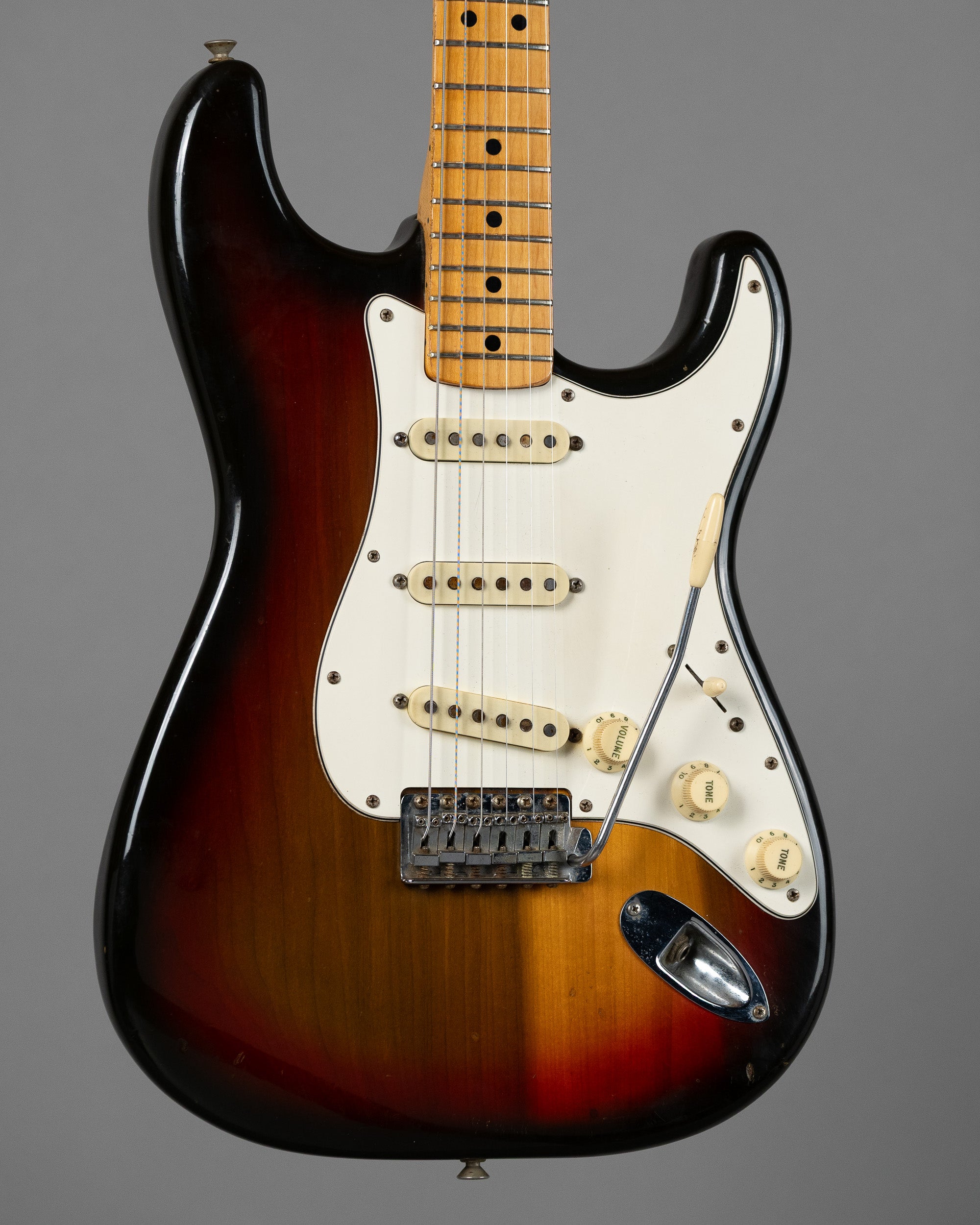 1974 Fender Stratocaster (USA, Poplar Body, Sunburst, OHSC)