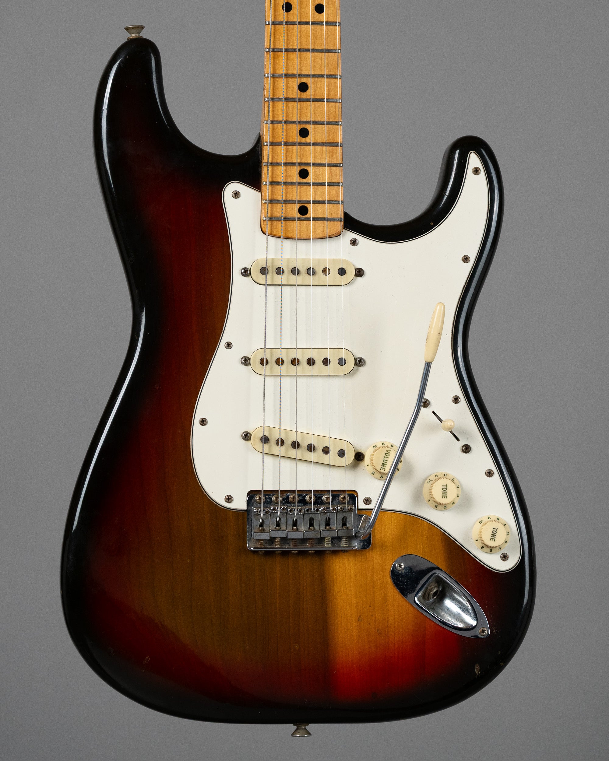 1974 Fender Stratocaster (USA, Poplar Body, Sunburst, OHSC)