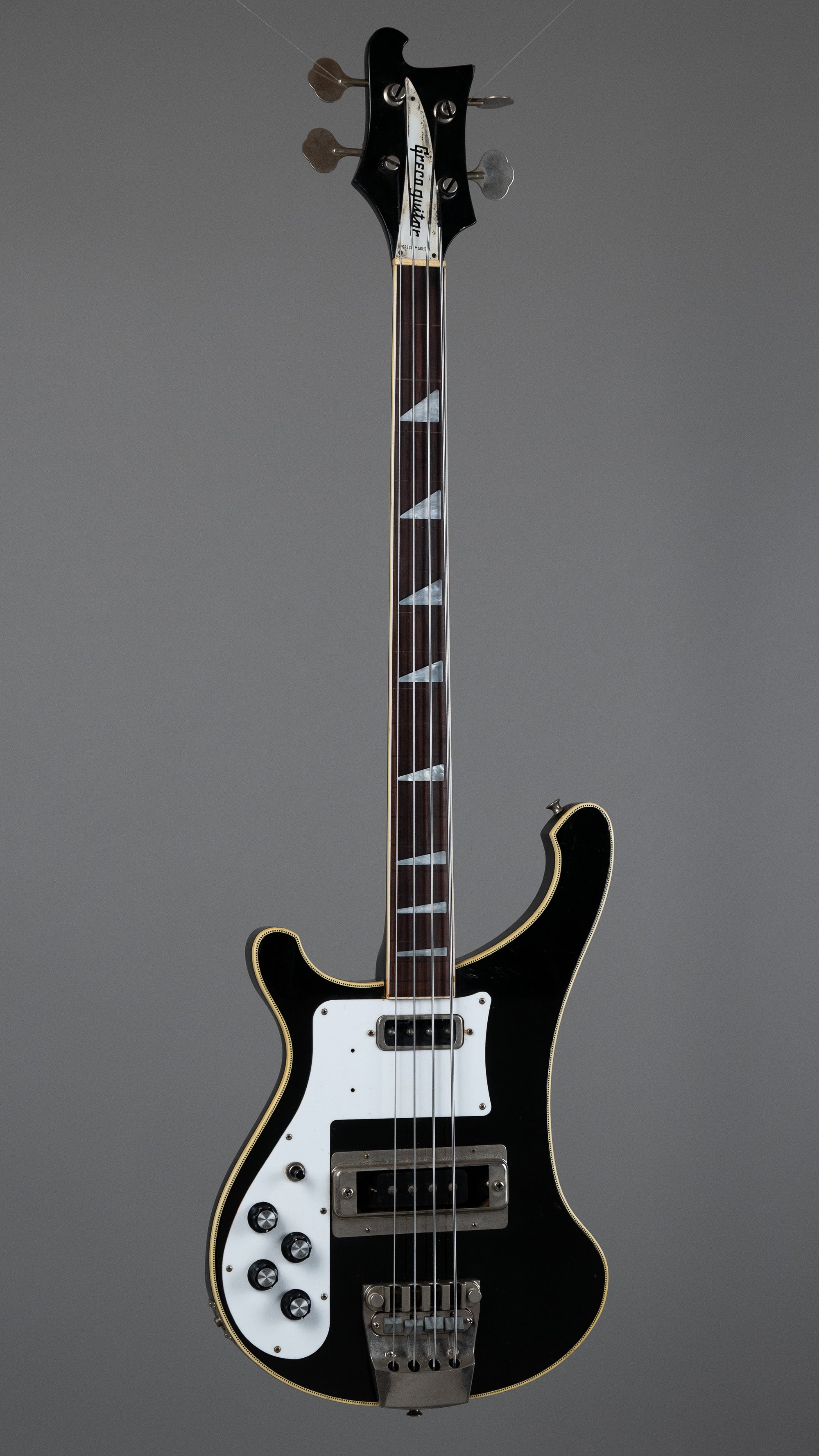 1979 Greco 'Rickenbacker 4001 Copy' Bass (Japan, Left Handed, Black, Fretless)