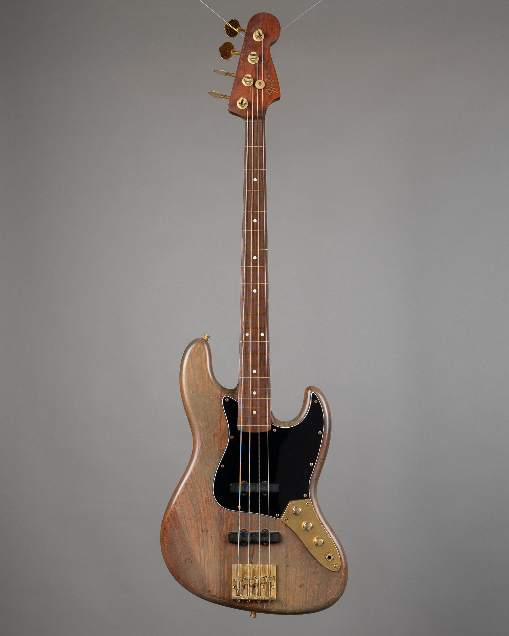 1991 Fender Walnut Fretless Jazz Bass (Japan, Walnut, Bartolini Pickups)