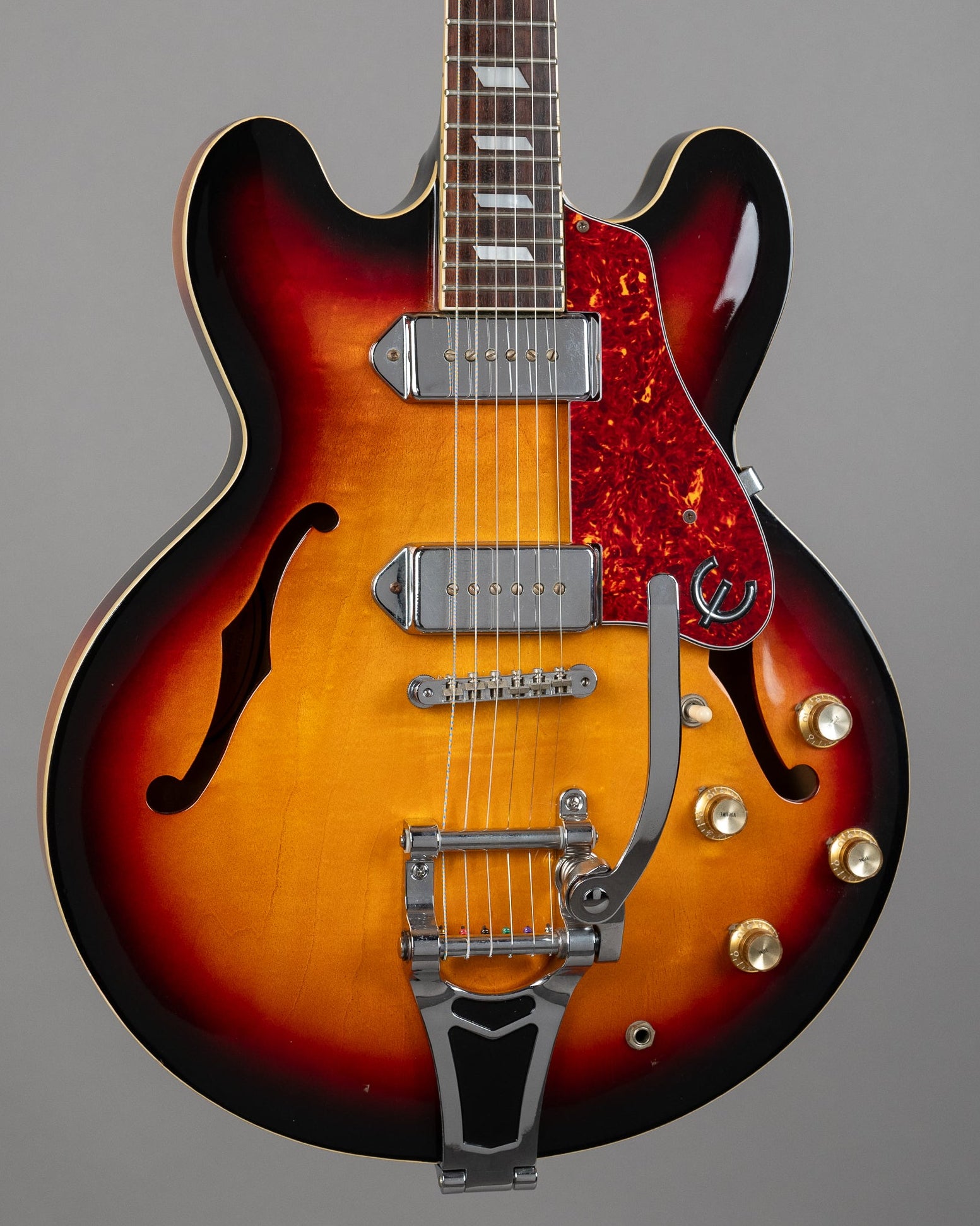 1998 Epiphone Casino (Korea, Vintage Sunburst, Bigsby Style Tremolo)