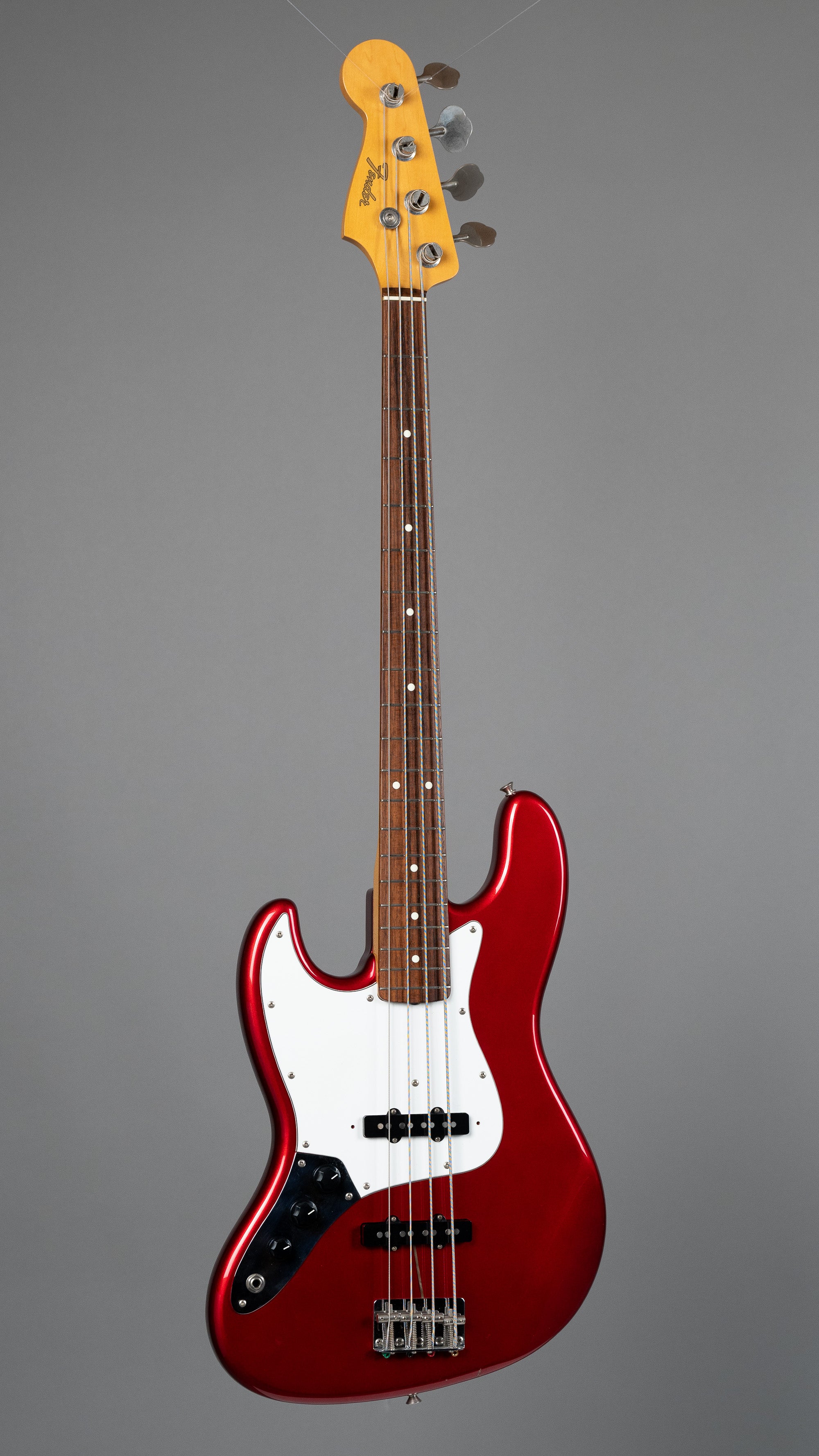 1987 Fender JB-62 Jazz Bass (Japan, Left Handed , Candy Apple Red, Fender HSC)