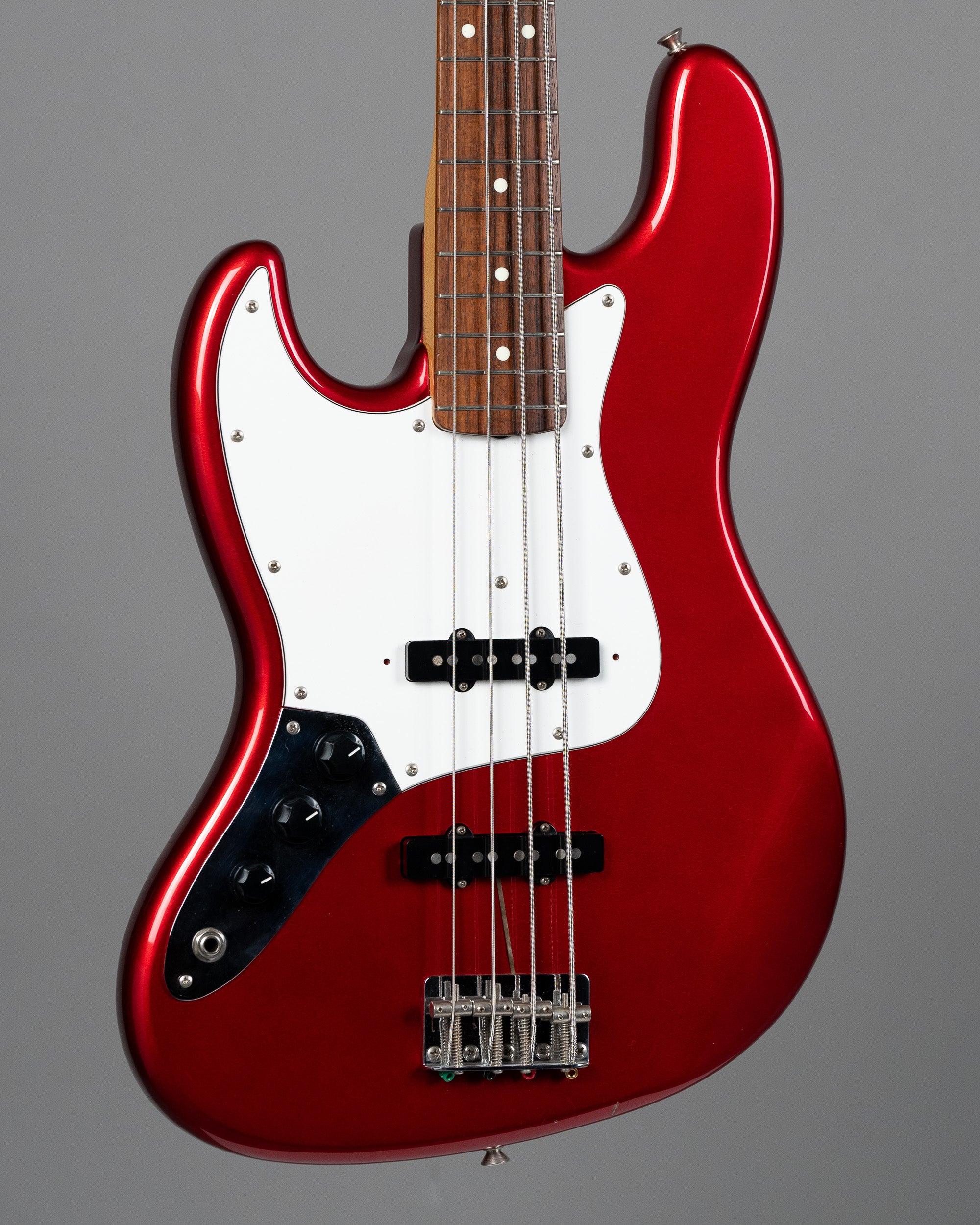 1987 Fender JB-62 Jazz Bass (Japan, Left Handed , Candy Apple Red, Fender HSC)