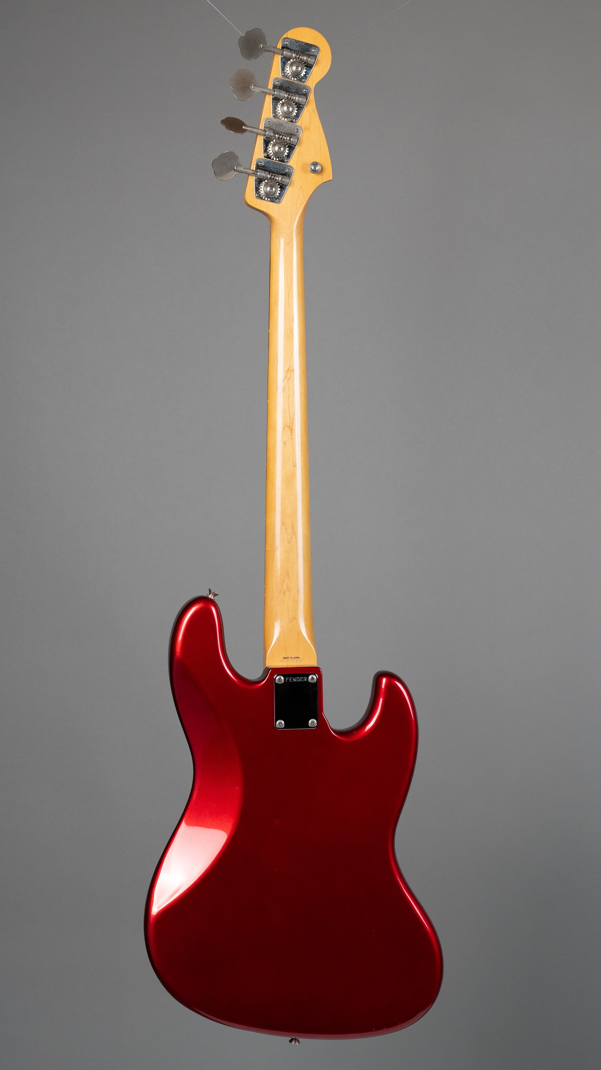 1987 Fender JB-62 Jazz Bass (Japan, Left Handed , Candy Apple Red, Fender HSC)