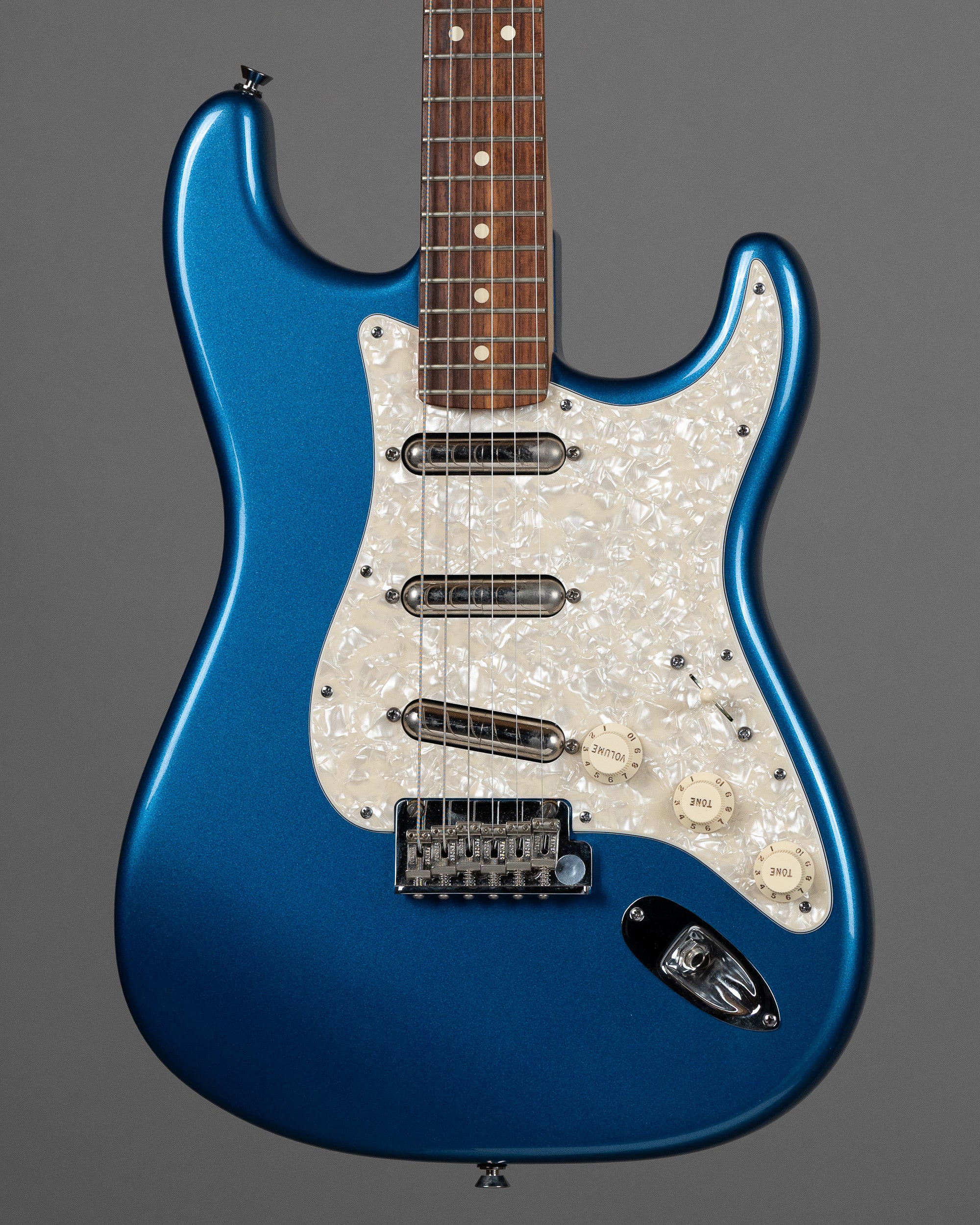 2012 Fender FSR Lipstick Stratocaster (USA, Lake Placid Blue, OHSC)