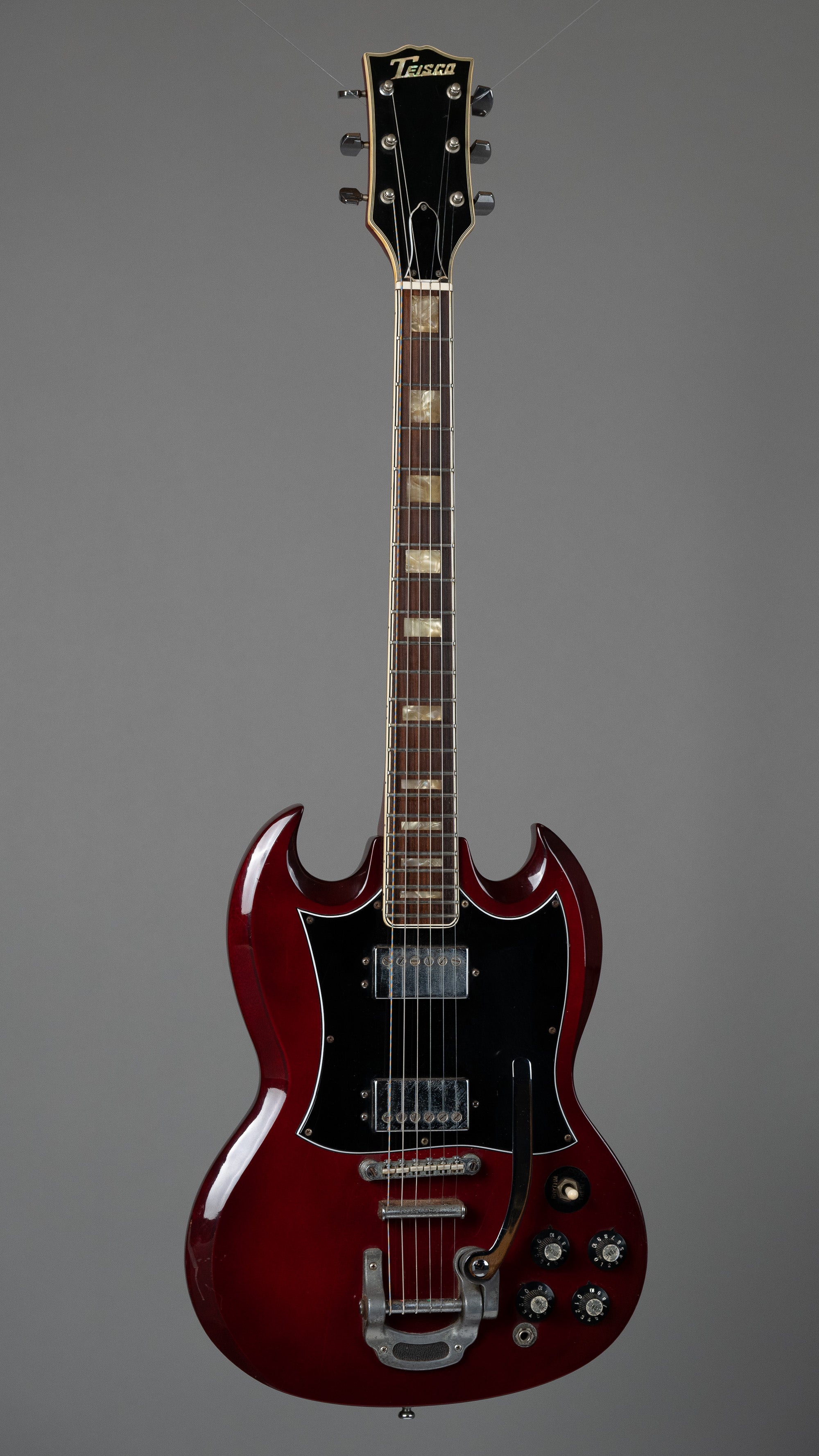 c1970s Teisco SG w/Bigbsy style Trem (Japan, Cherry)