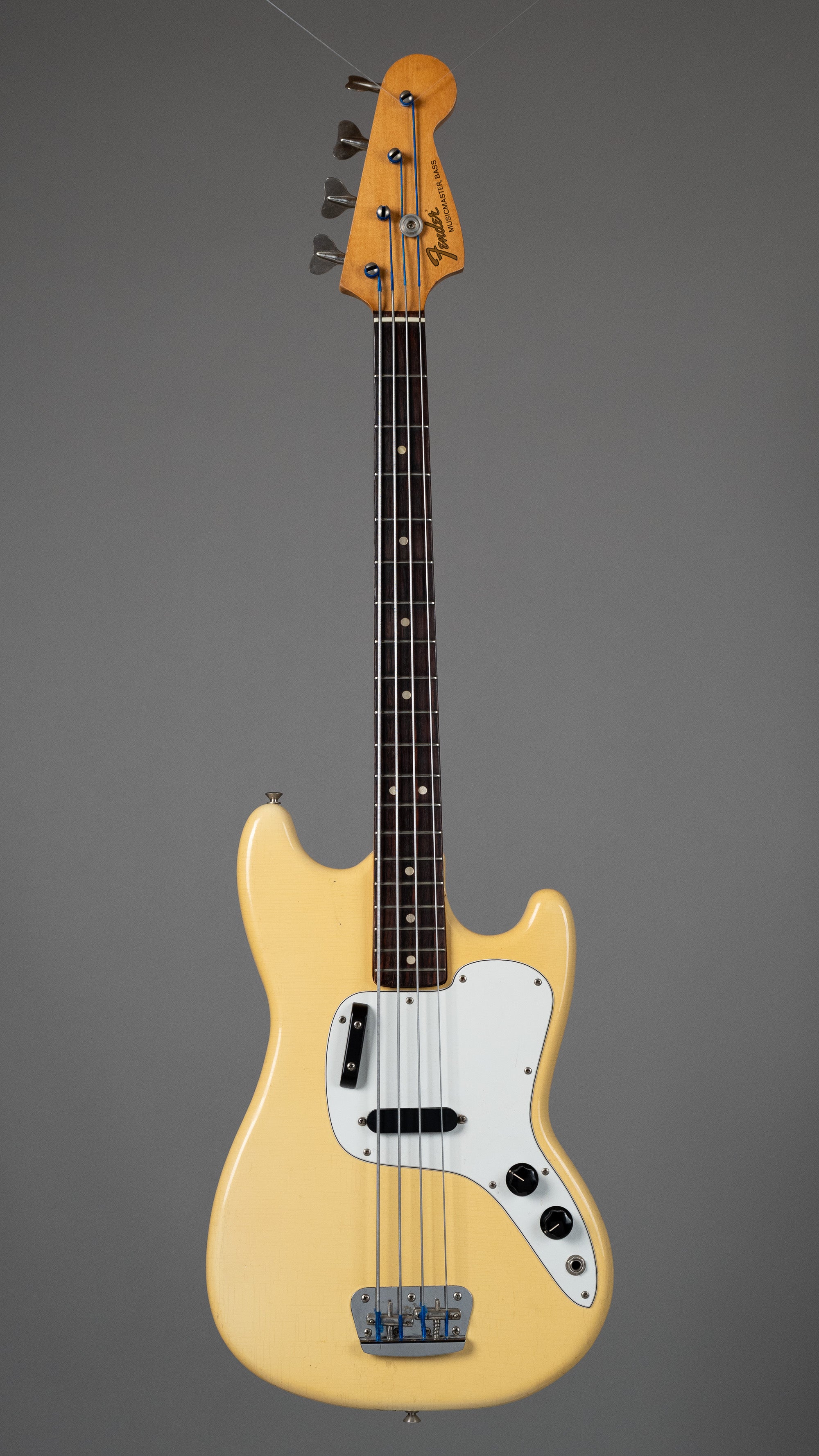 1975 Fender Musicmaster Bass (USA, Olympic White)