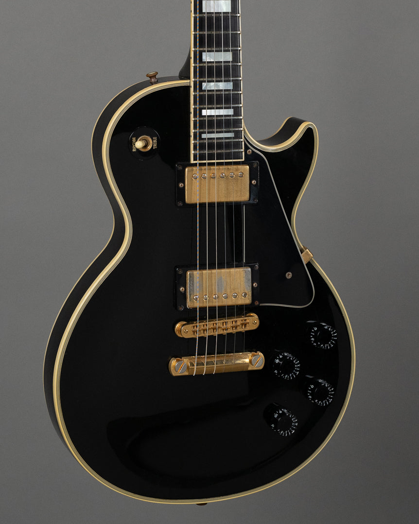 1995 Gibson Les Paul Custom USA, Black, OHSC)