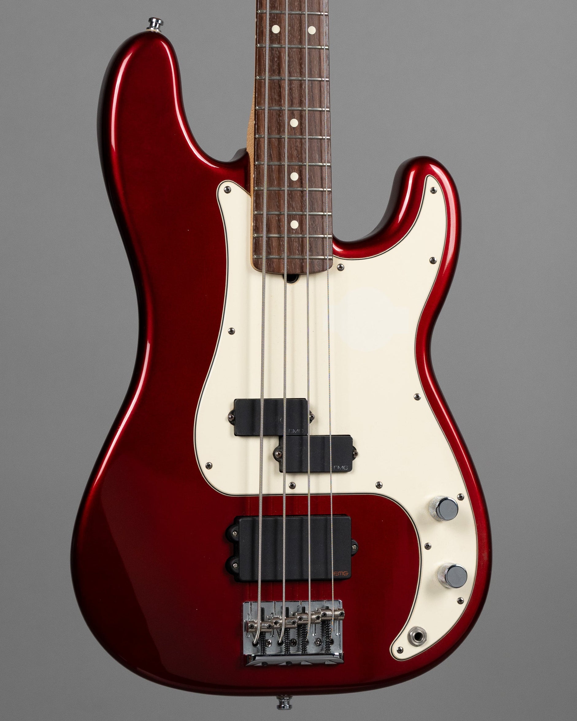 2007 Fender American Standard Precision Bass (USA, Candy Cola, Bag)