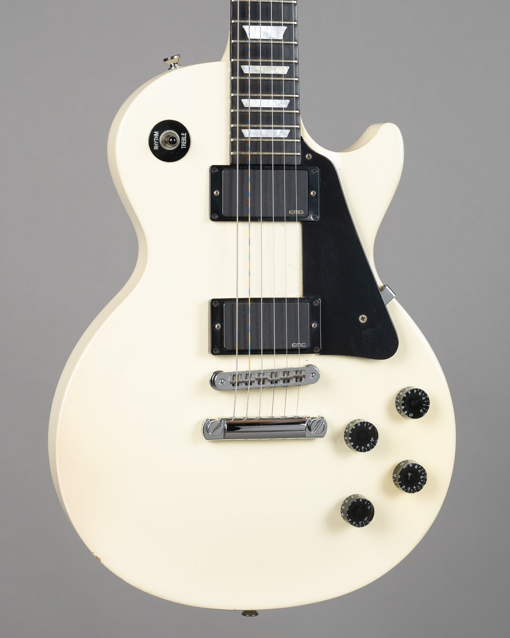 2007 Gibson Les Paul Studio (USA, EMG Pickups, White, OHSC)