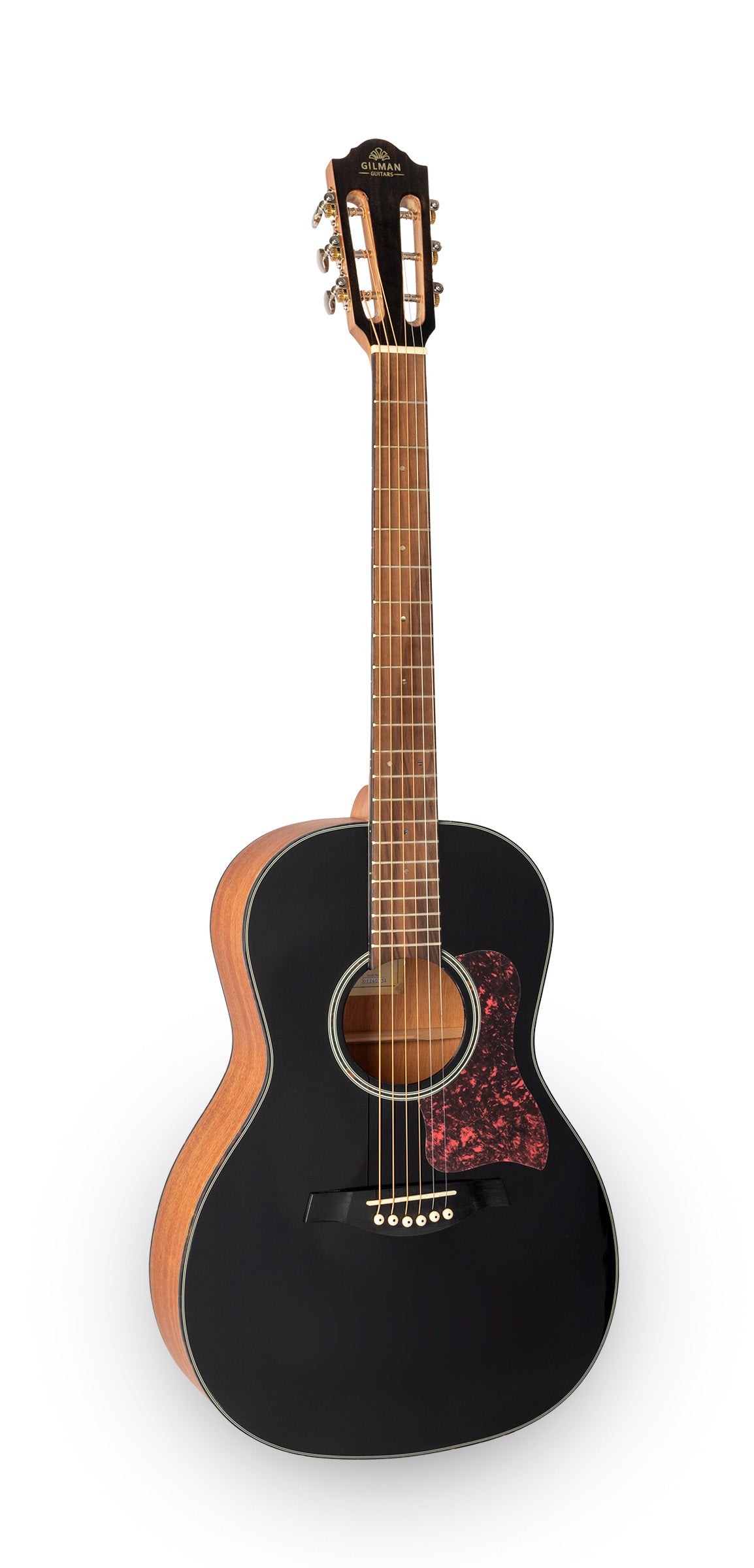 Gilman GPA10BK 00 Parlour Guitar (Black)