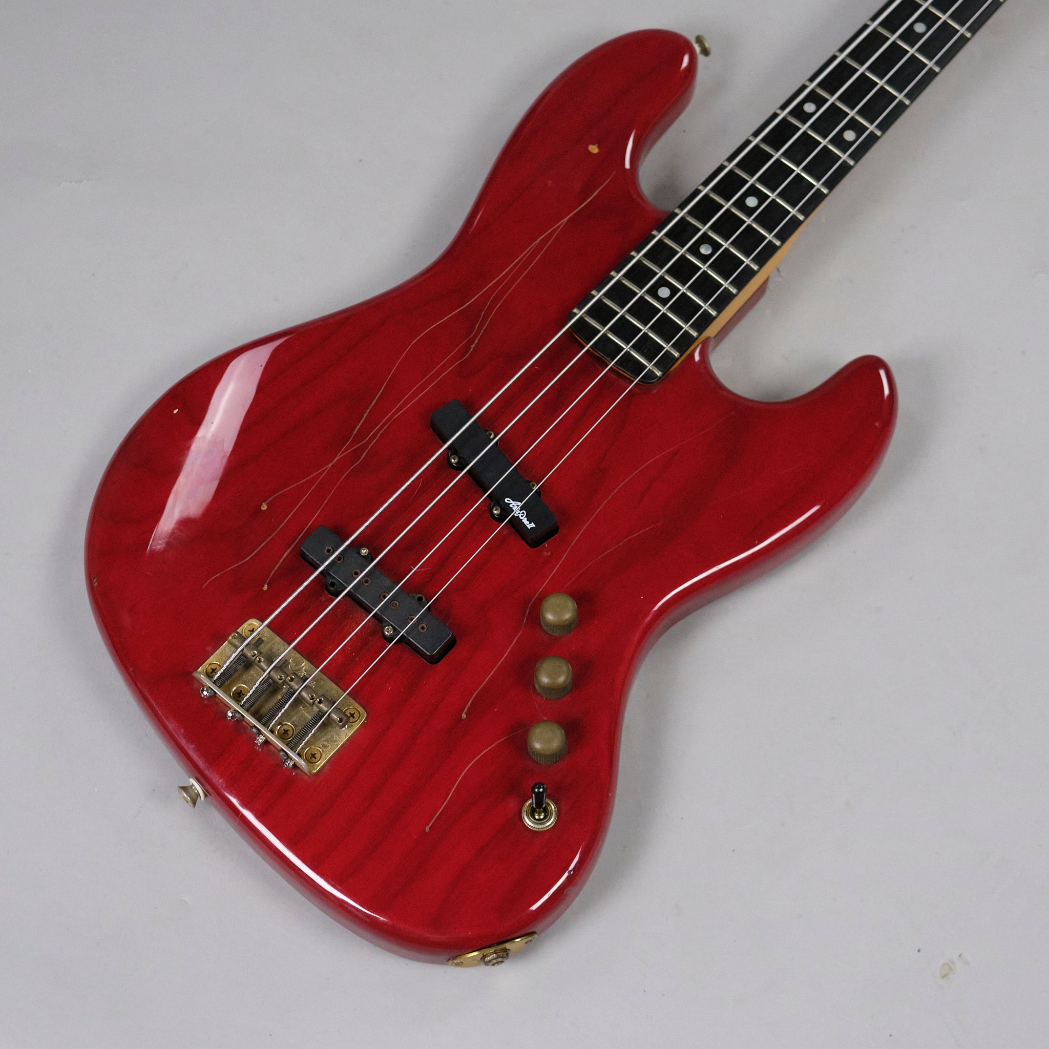 c1990s Moon JJ4 Jazz Bass (Japan, Red)*