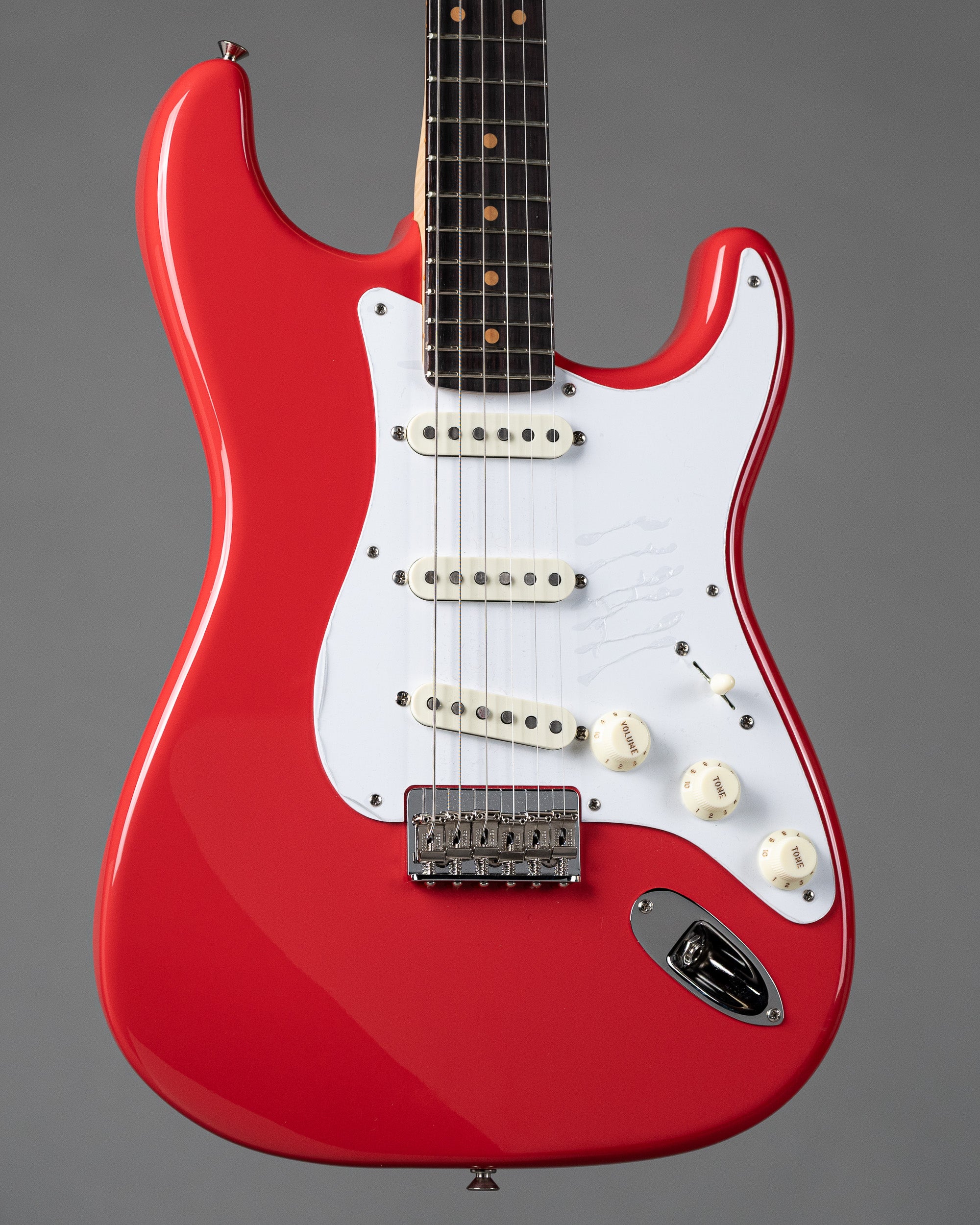 2024 Fender Custom Shop 'Custom Hardtail Stratocaster '(USA, NOS Fiesta Red, OHSC)