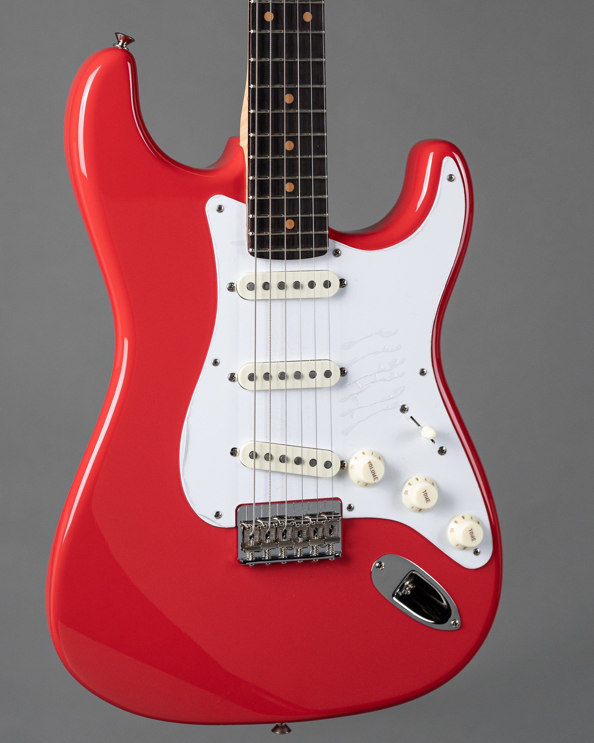 2024 Fender Custom Shop 'Custom Hardtail Stratocaster '(USA, NOS Fiesta Red, OHSC)