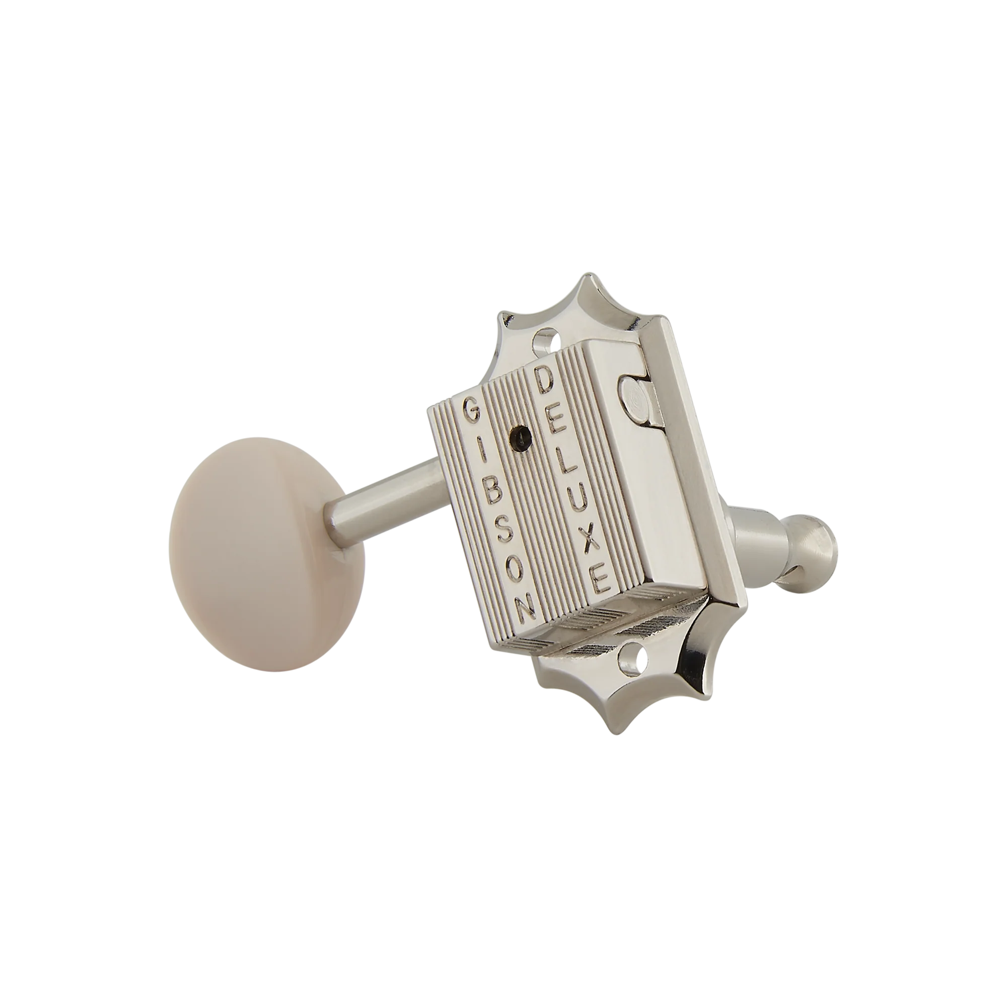 Gibson Deluxe White Button Tuner Set (Vintage Nickel)