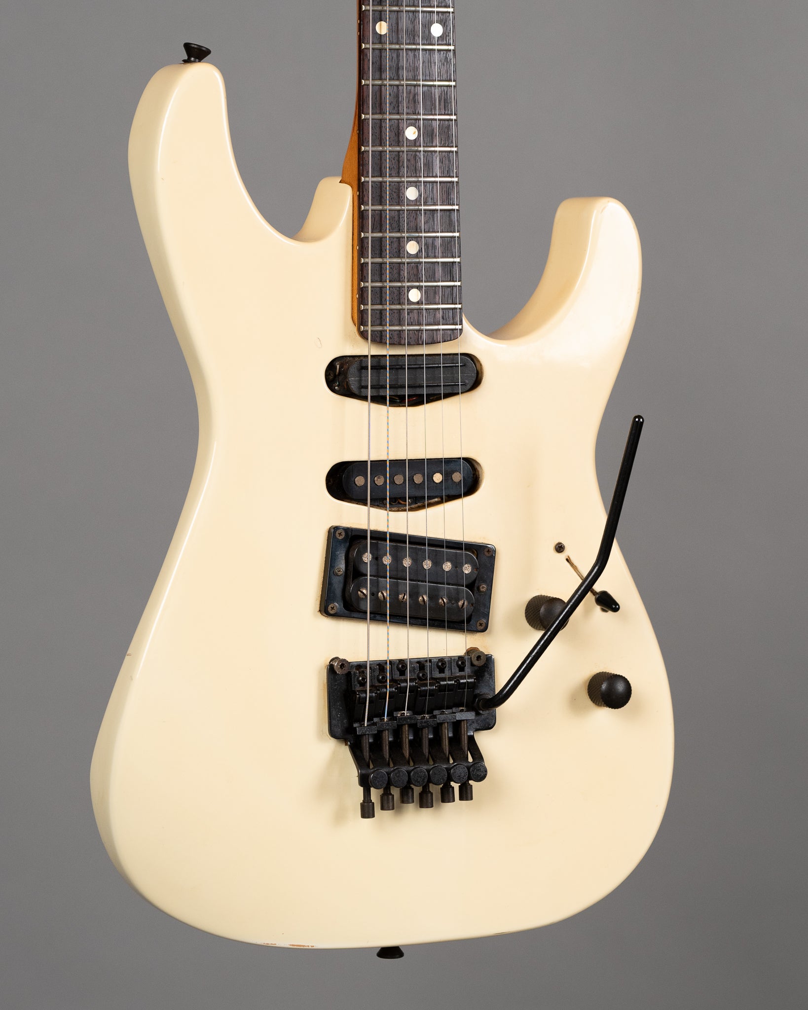 c1990s Kramer JK Series HSS (Japan, Rosewood, White)