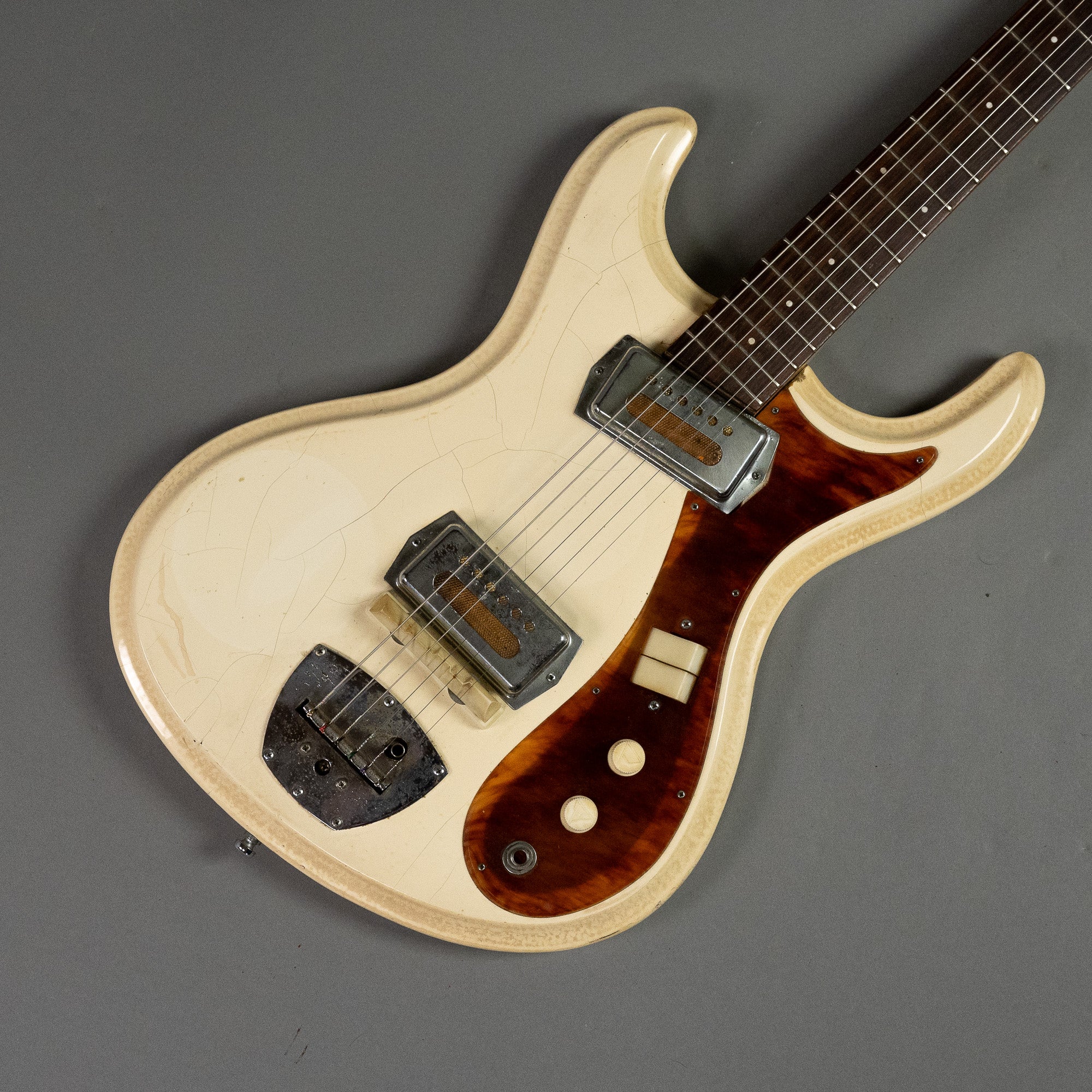 guyatone LG-50T ビザールギター Guyatone LG 50T (Mosrite Copy) Vintage Japanese Guitar Gold