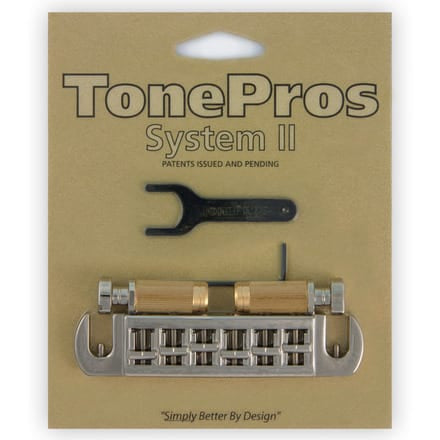 TonePros Wraparound Set with SNS1-N Locking Studs (Small Caps) Nickel
