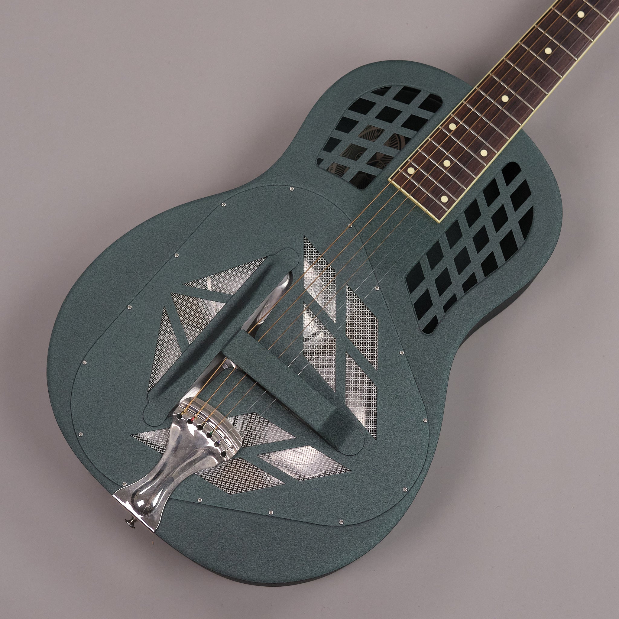1998 National Reso-Phonic Polychrome Tricone Resonator (USA, Forest Green, HSC)
