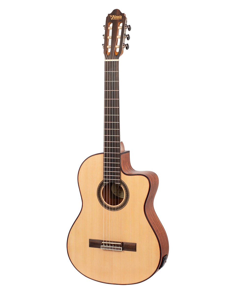 Valencia VC704CE 4/4 Electric/Acoustic Classical Guitar