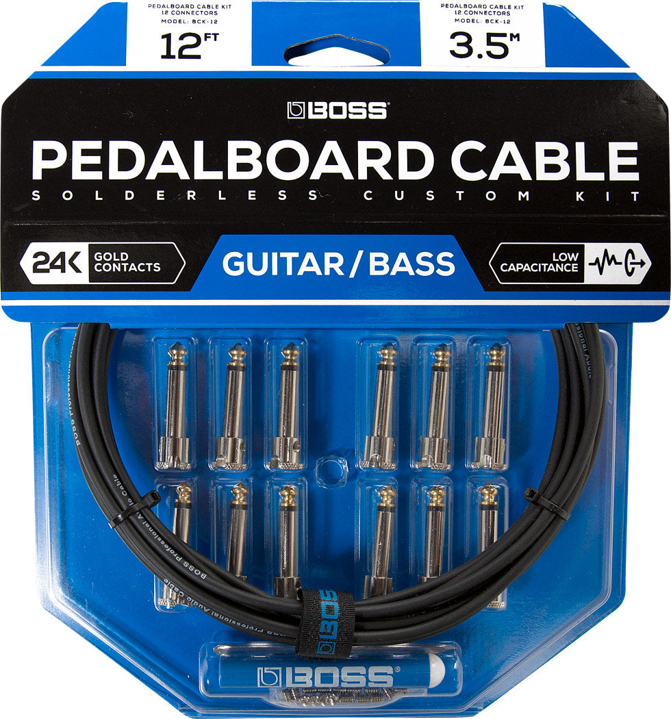 Boss 12ft Pedalboard Cable Kit BCK-12