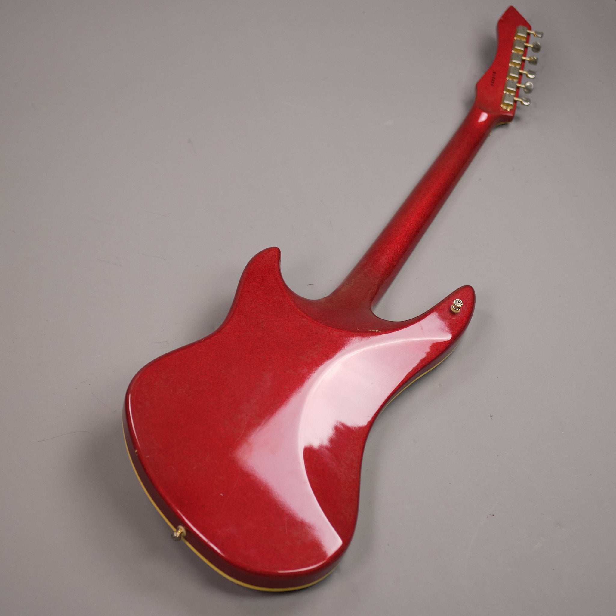 c1980s Guyatone LG-1200 Sharp 5 (Japan, Candy Apple Red Sparkle, OHSC)