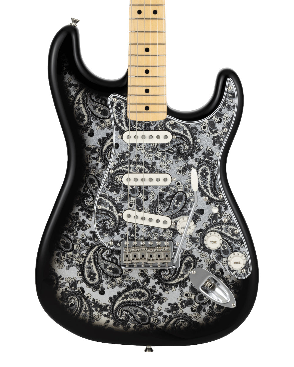 Fender Made in Japan Limited Stratocaster, Maple Fingerboard, Black Paisley