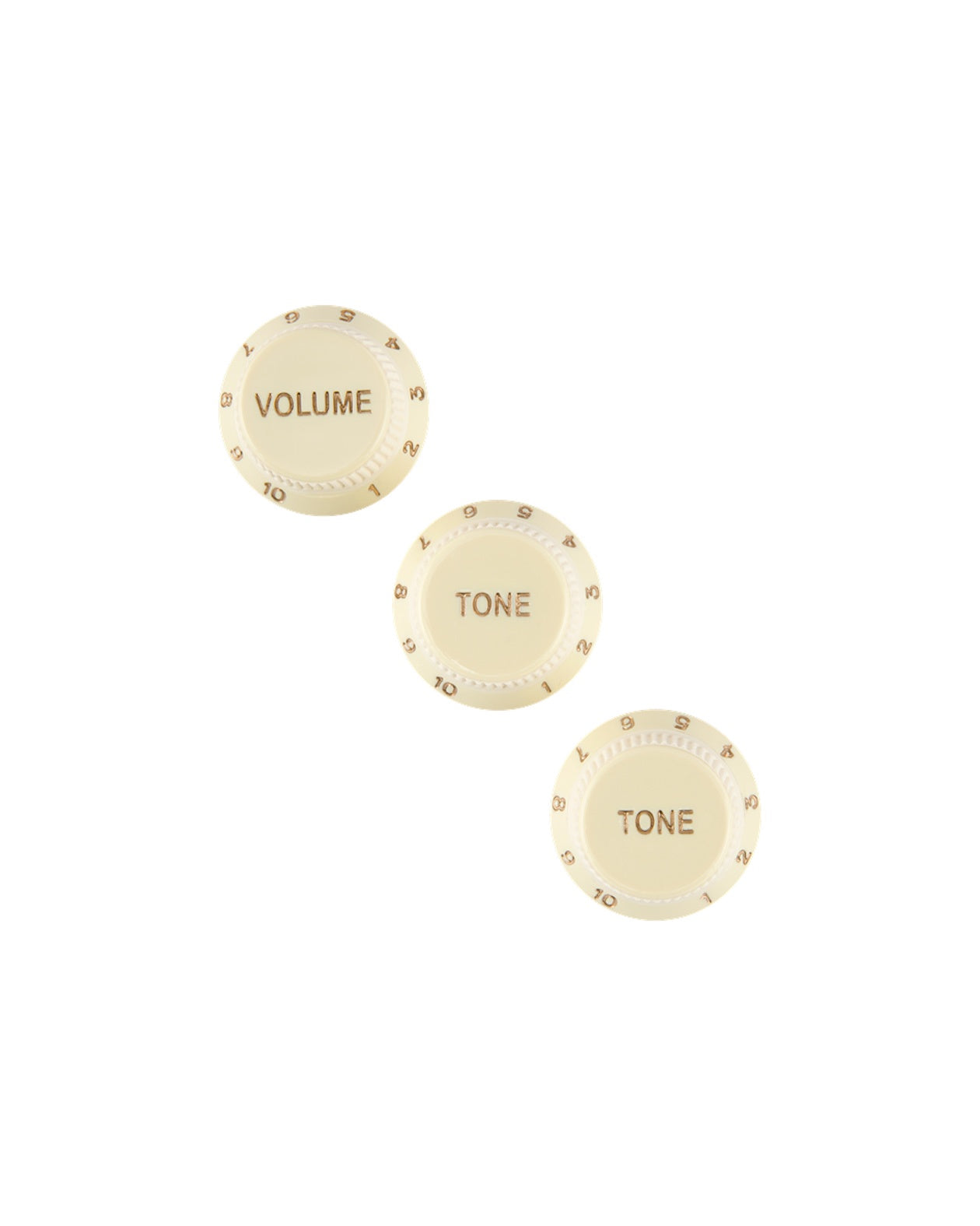 Fender Stratocaster Soft Touch Knob Set (Aged White)