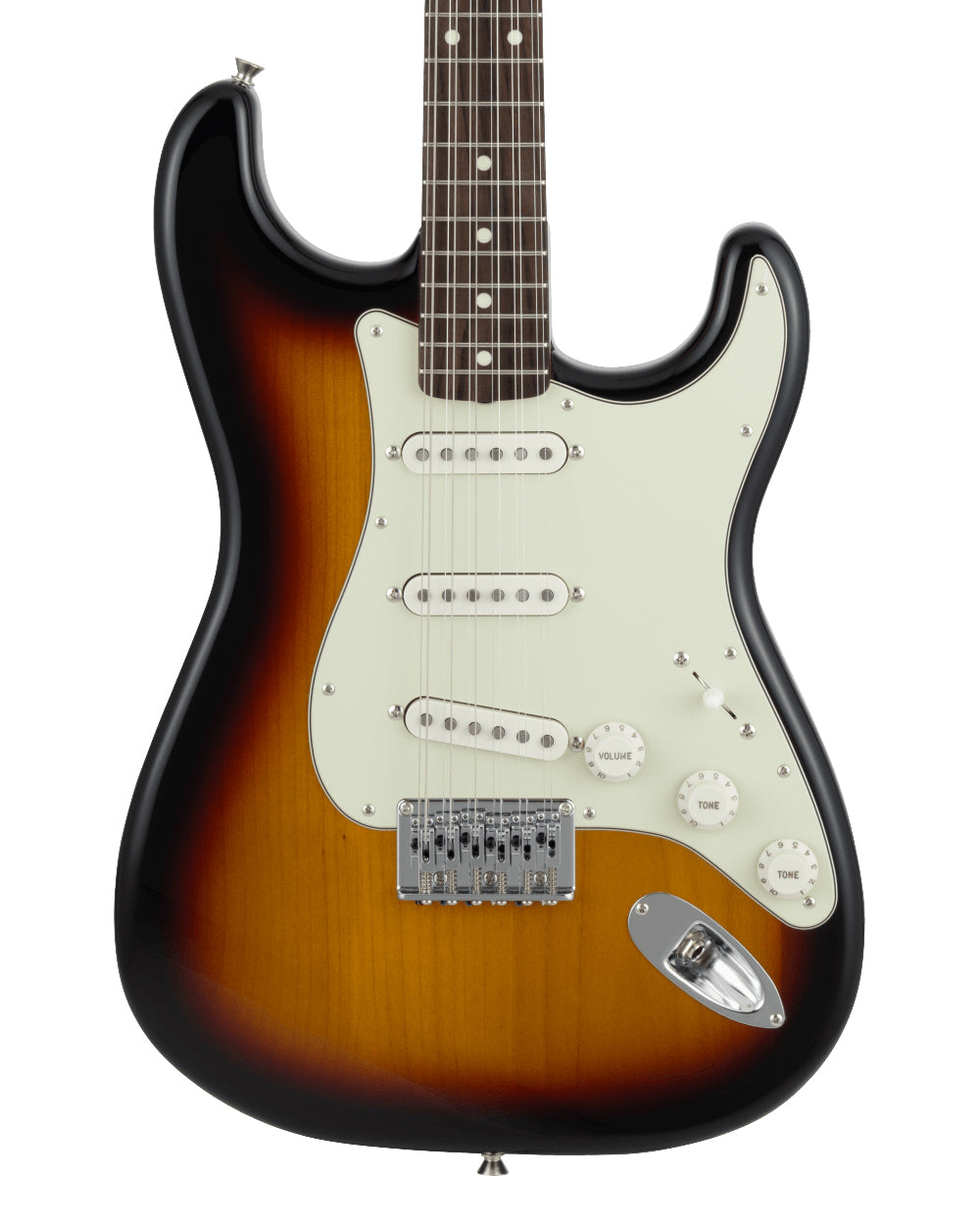 Fender Made In Japan Ltd. Edition Strat XII (Rosewood, 3-Tone Sunburst)