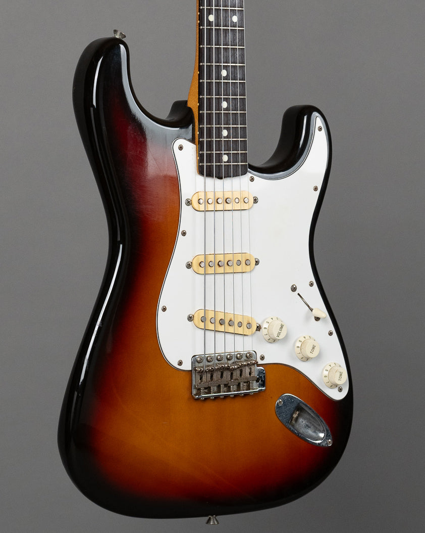 c1986 Fender ST-62 Stratocaster (Japan, 3-Tone Sunburst)