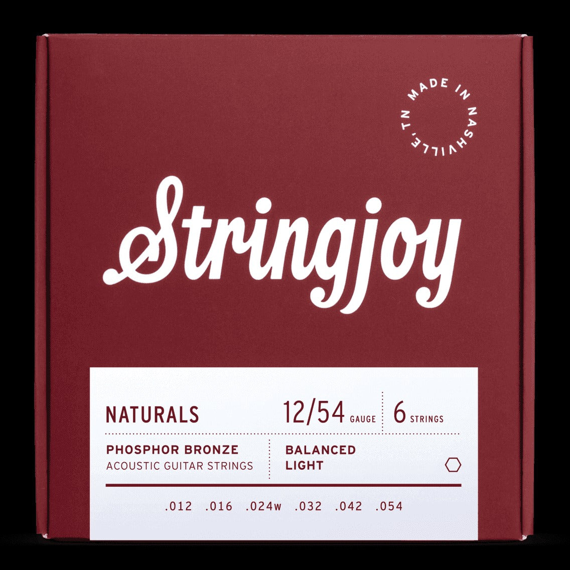 Stringjoy Naturals Phosphor Bronze Acoustic Guitar Strings
