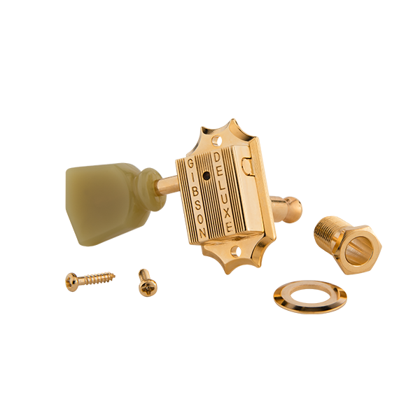 Gibson Deluxe Green Key Tuner Set (Gold)