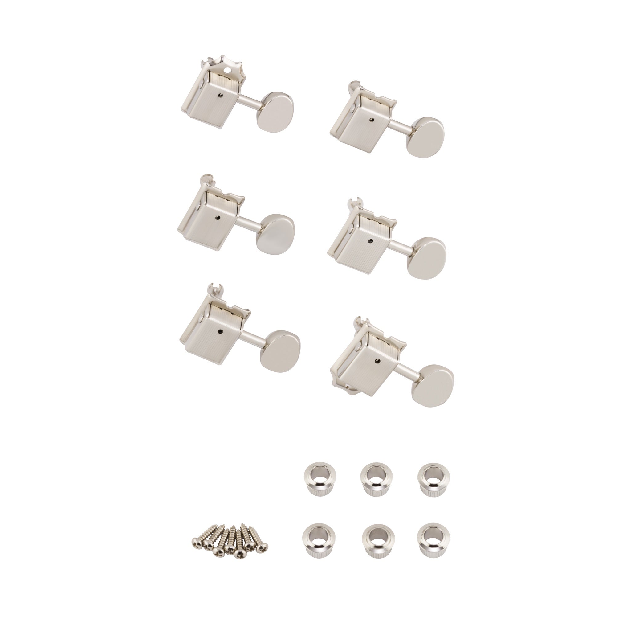 Fender Vintage Style Strat/Tele Tuning Machines (Nickel, 6)