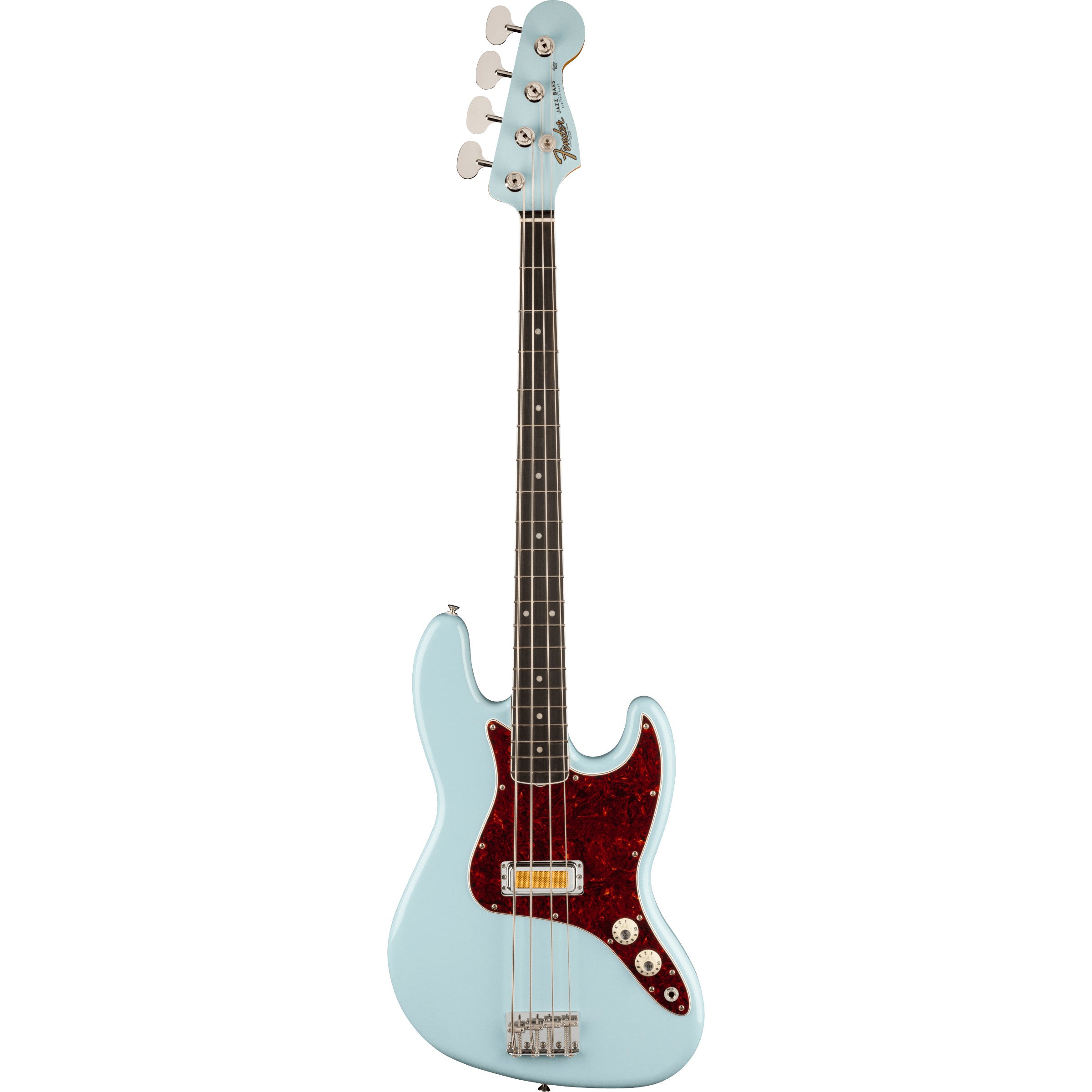 Fender Gold Foil Jazz Bass (Ebony Fingerboard, Sonic Blue)