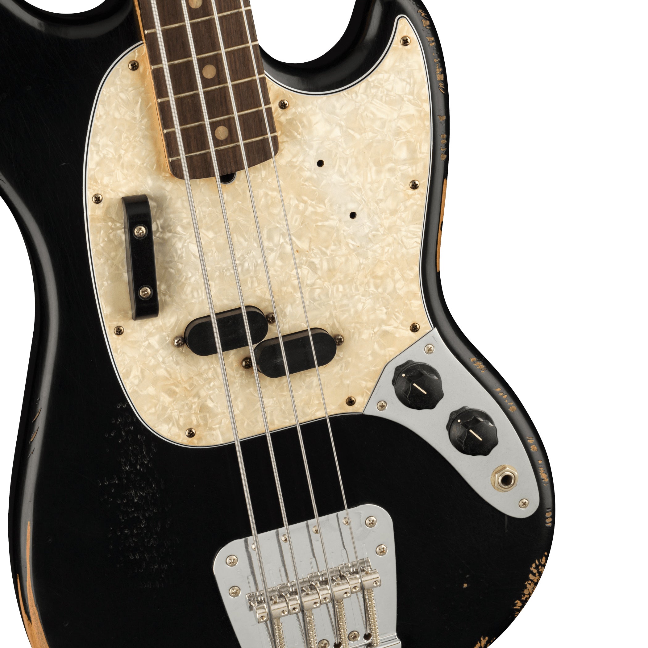 Fender JMJ Road Worn Mustang Bass (Black)