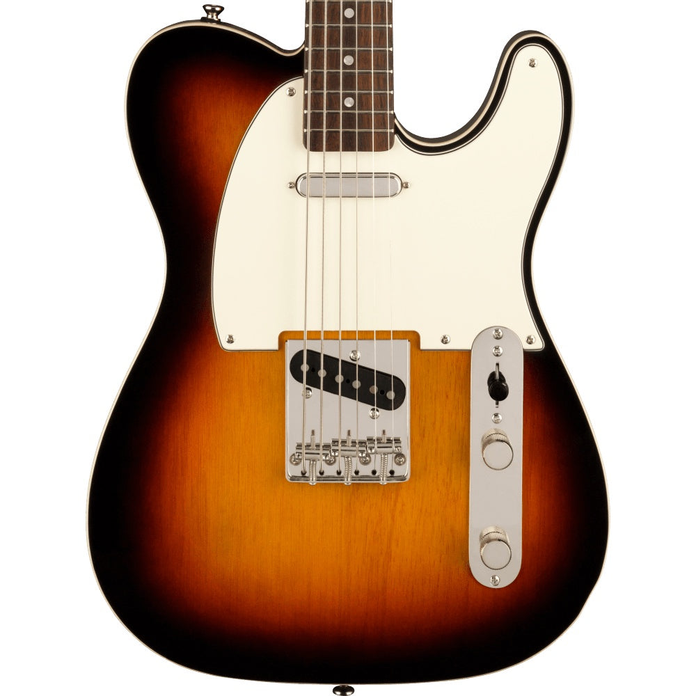 Squier Classic Vibe Baritone Custom Telecaster (Laurel Fingerboard, Parchment Pickguard, 3-Color Sunburst)