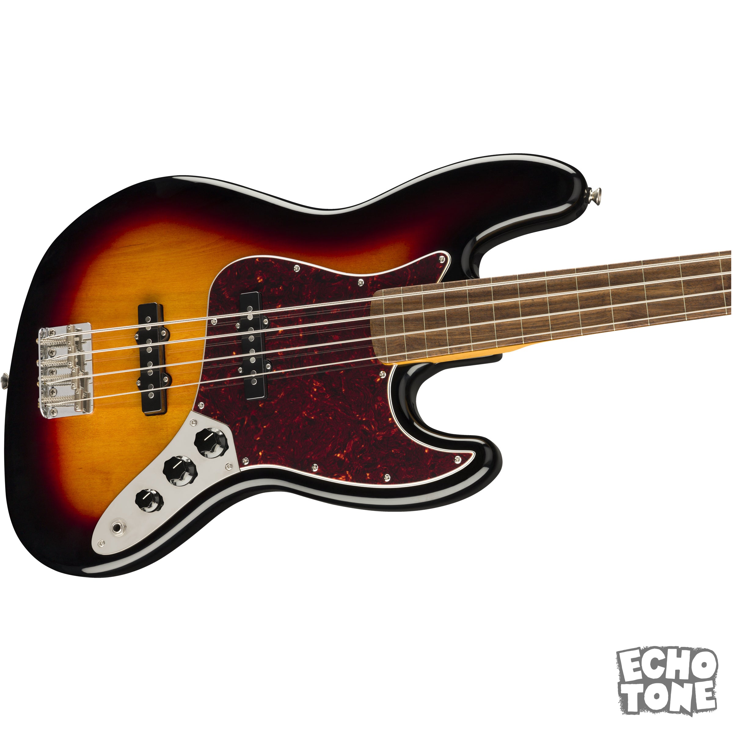 Squier Classic Vibe '60s Jazz Bass Fretless (Laurel Fingerboard, 3-Color Sunburst)