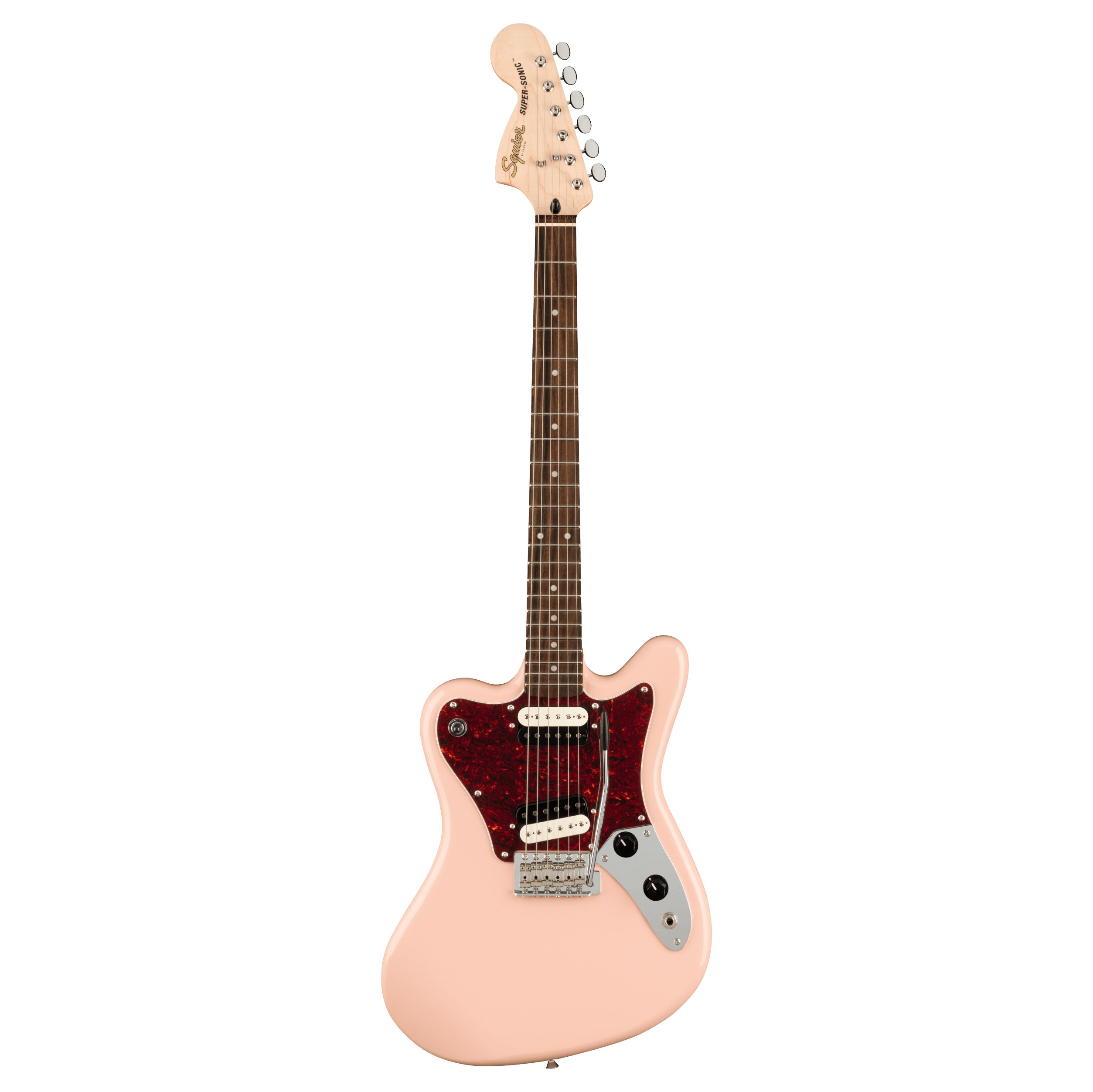 Squier Paranormal Super-Sonic (Laurel Fingerboard, Tortoiseshell Pickguard, Shell Pink)