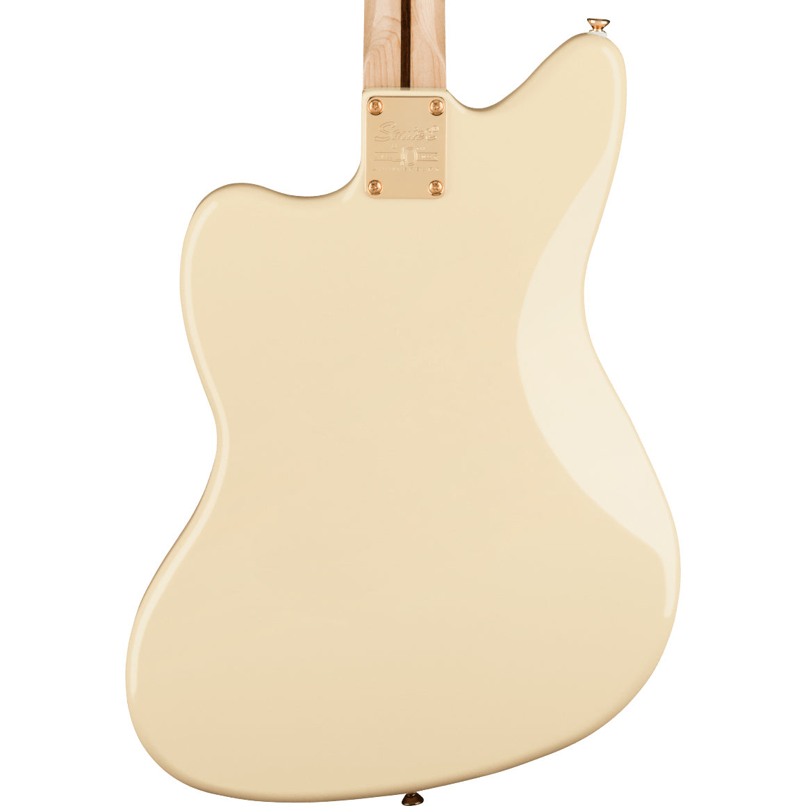 Squier 40th Anniversary Jazzmaster Gold Edition (Laurel Fingerboard, Gold Anodized Pickguard, Olympic White)