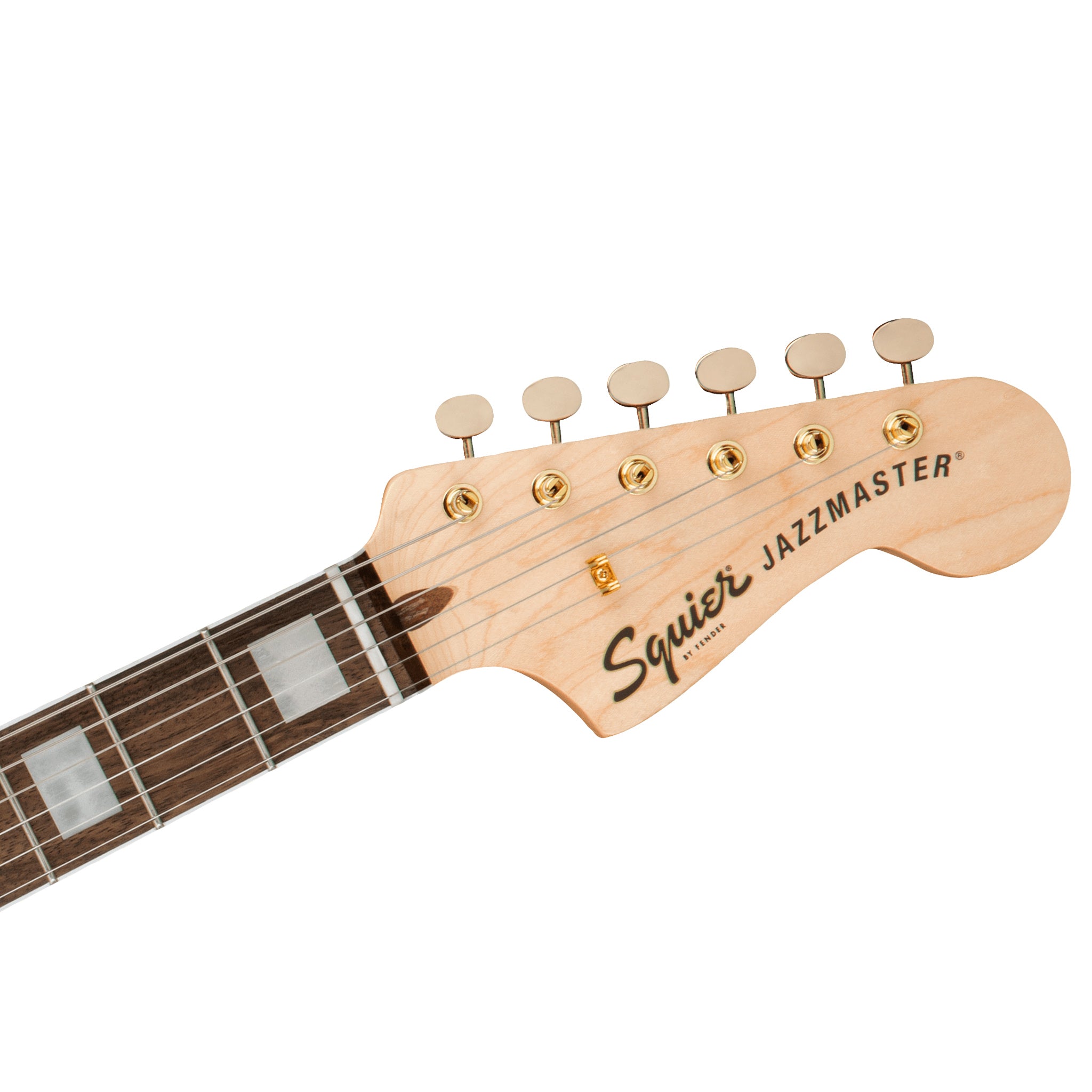 Squier 40th Anniversary Jazzmaster Gold Edition (Laurel Fingerboard, Gold Anodized Pickguard, Olympic White)