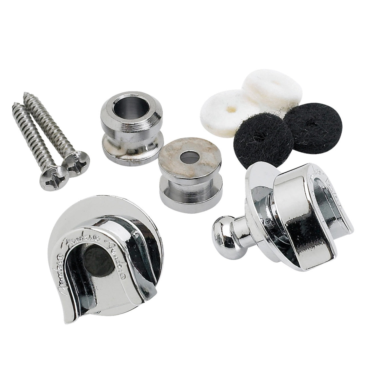 Fender Security Strap Locks (Chrome)