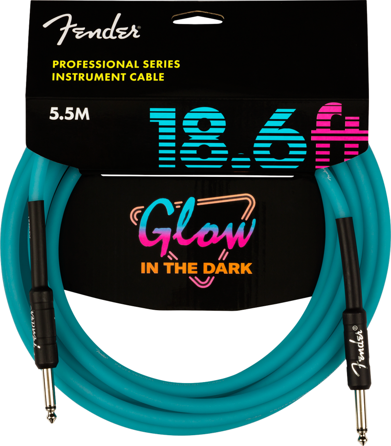 Fender Professional Series Glow In The Dark Instrument Cable (Various)