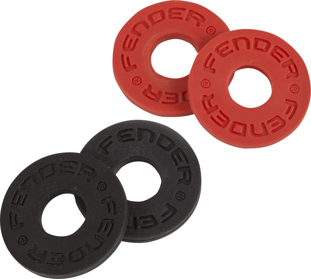 Fender Strap Blocks (4-Pack, Black & Red)