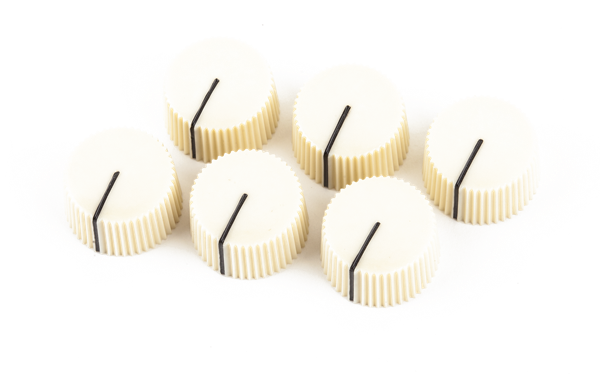Fender White Vintage Amp Knobs