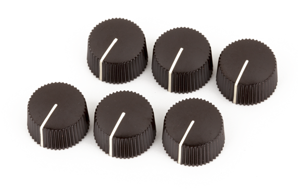 Fender Pure Vintage Amplifier Knobs (Dark Brown, Set of 6)