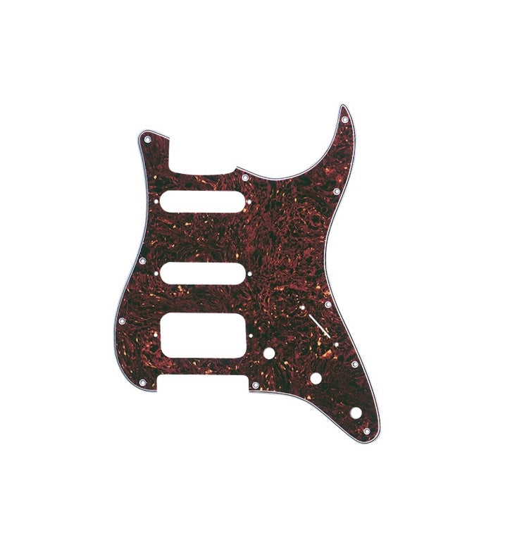 Fender Stratocaster Pickguard H/S/S, 11-Hole Mount (3-Screw Mount HB), 4-Ply, Tortoise Shell