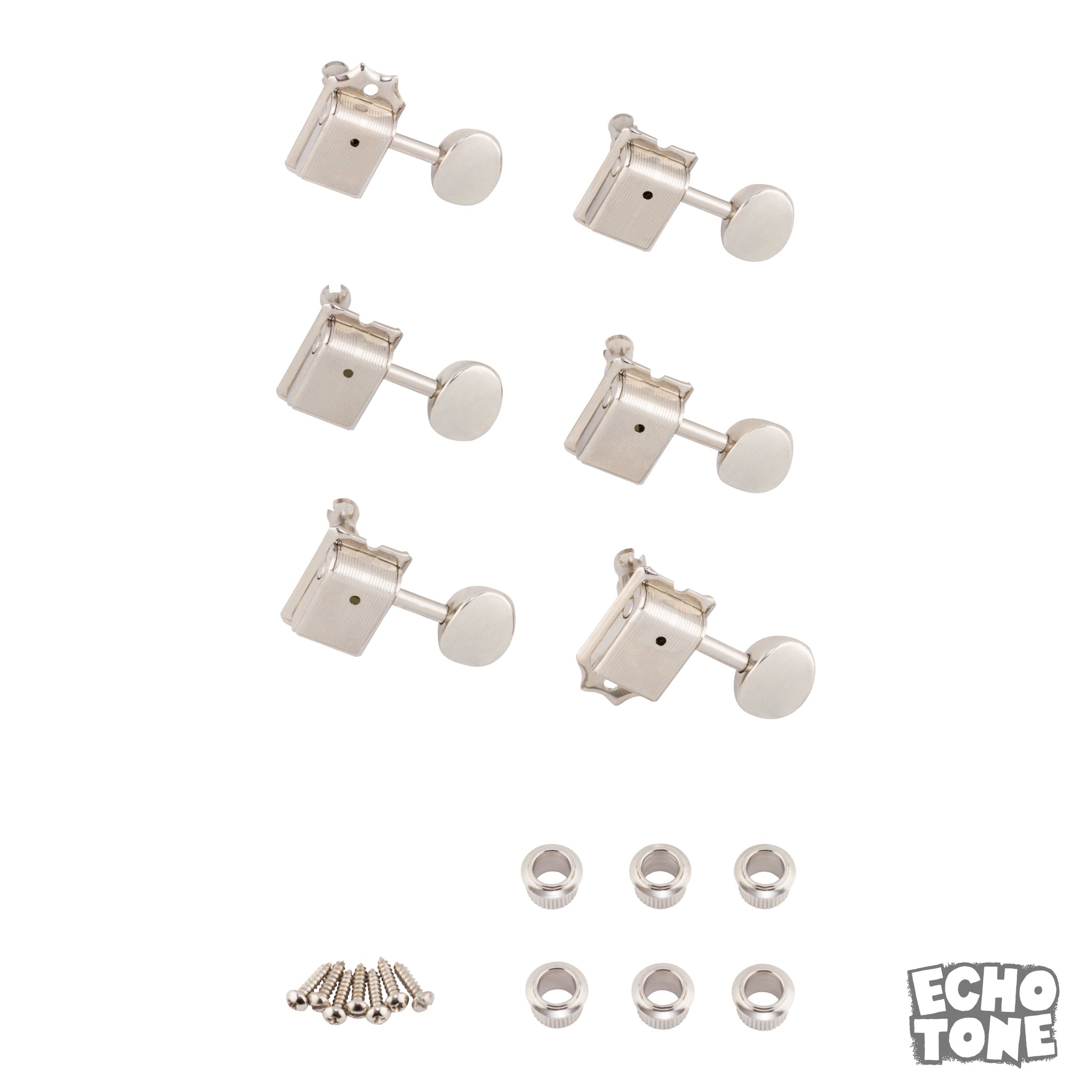 Fender Pure Vintage Guitar Tuning Machines (Nickel/Chrome, Logo)